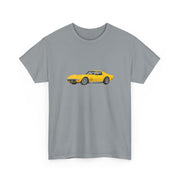 1971 Chevy Corvette Stingray War Bonnet Yellow T-shirt - Cars, Trucks & Cycles - Harvey Ltd