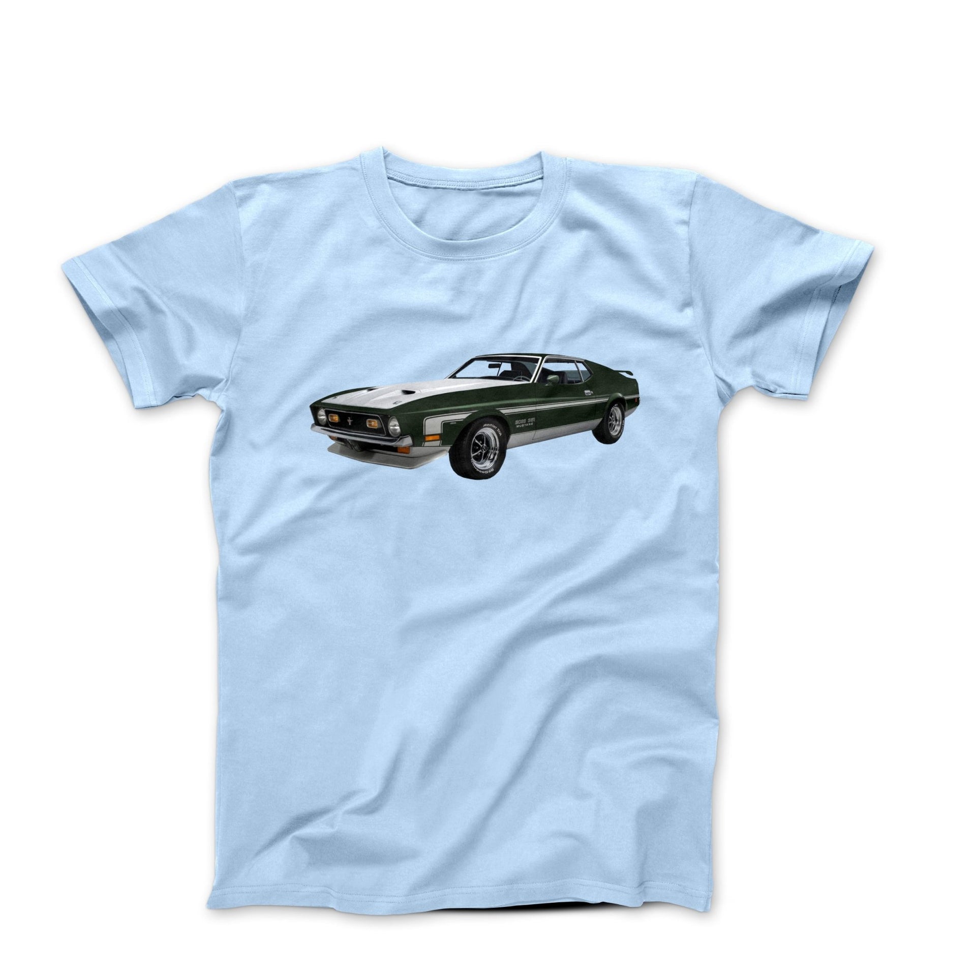 1971 Ford Mustang Boss 351 T-shirt - Cars, Trucks & Cycles - Harvey Ltd