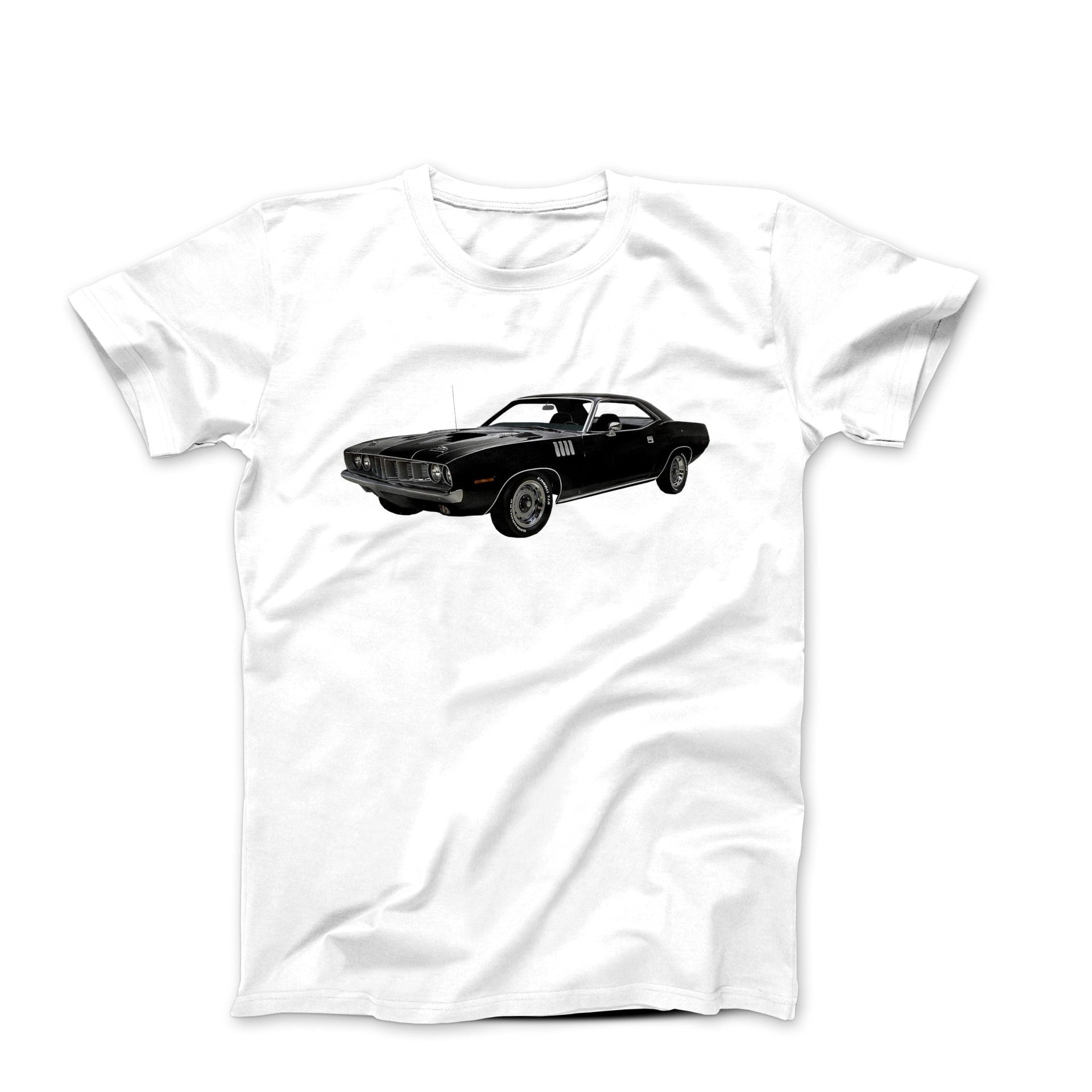 1971 Plymouth Hemi Barracuda Muscle Car T-shirt - Cars, Trucks & Cycles - Harvey Ltd