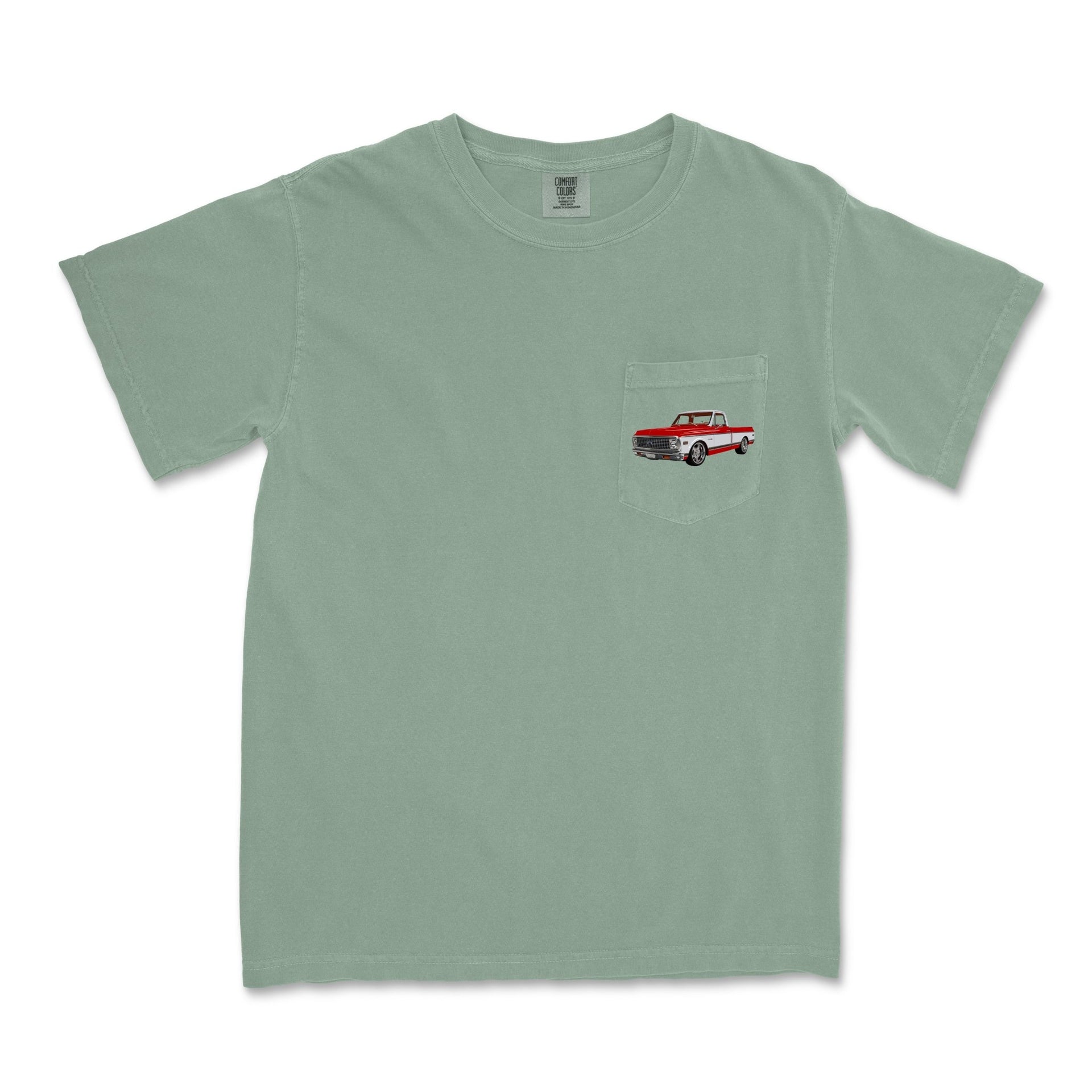 1972 Chevy C10 Pickup Garment - Dyed Pocket T-Shirt - Cars, Trucks & Cycles - Harvey Ltd