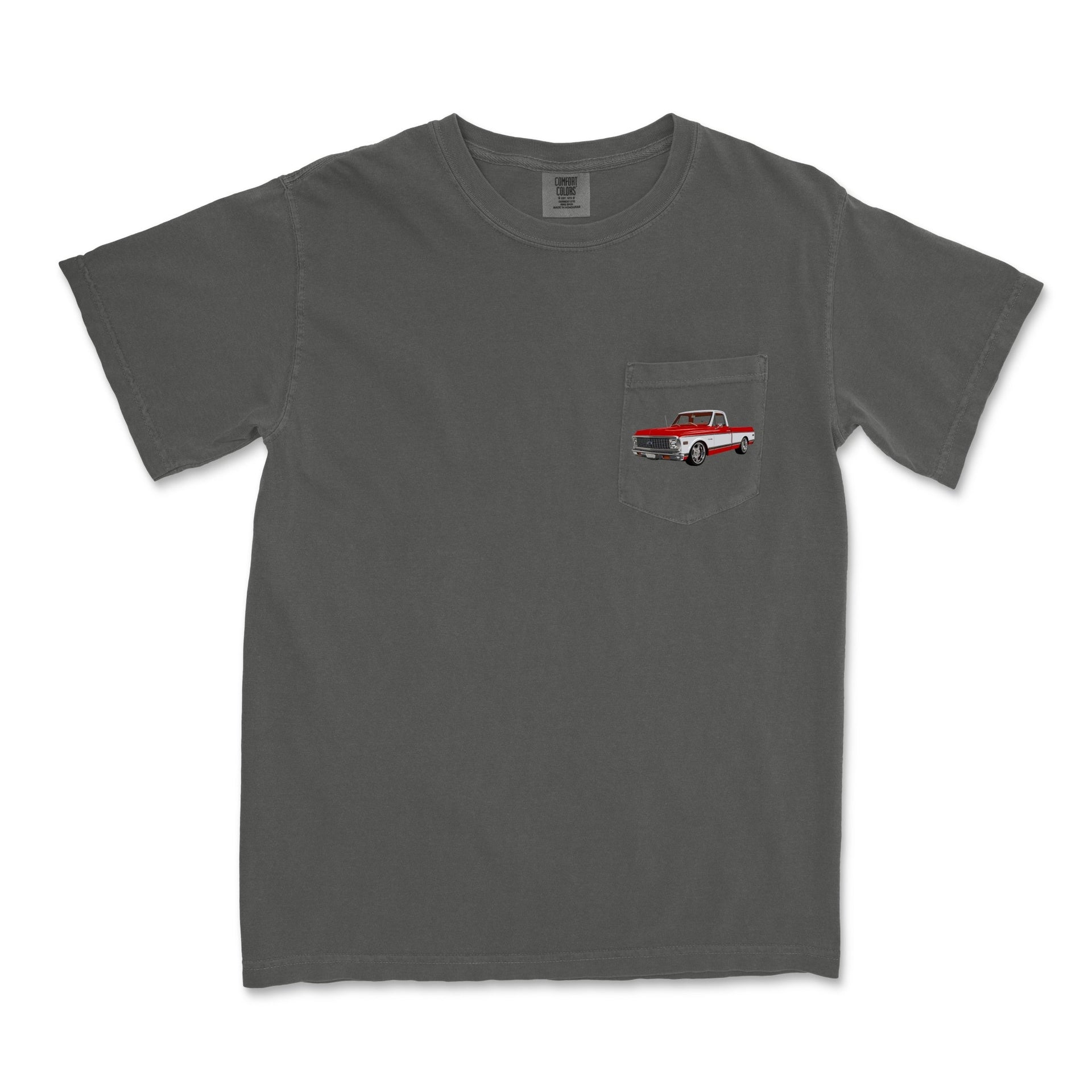 1972 Chevy C10 Pickup Garment - Dyed Pocket T-Shirt - Cars, Trucks & Cycles - Harvey Ltd