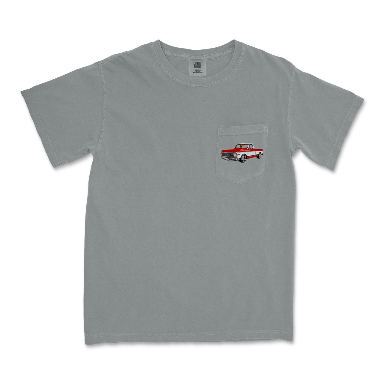 1972 Chevy C10 Pickup Garment - Dyed Pocket T-Shirt - Cars, Trucks & Cycles - Harvey Ltd
