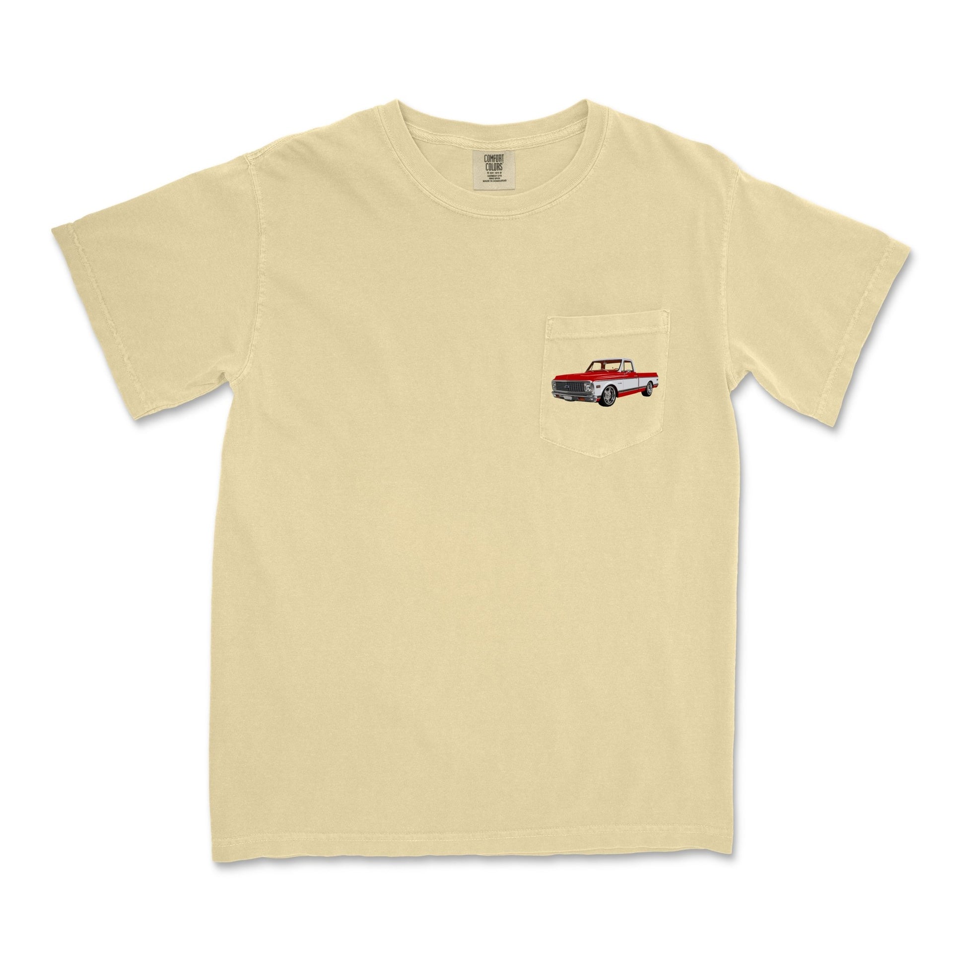 1972 Chevy C10 Pickup Garment - Dyed Pocket T-Shirt - Cars, Trucks & Cycles - Harvey Ltd