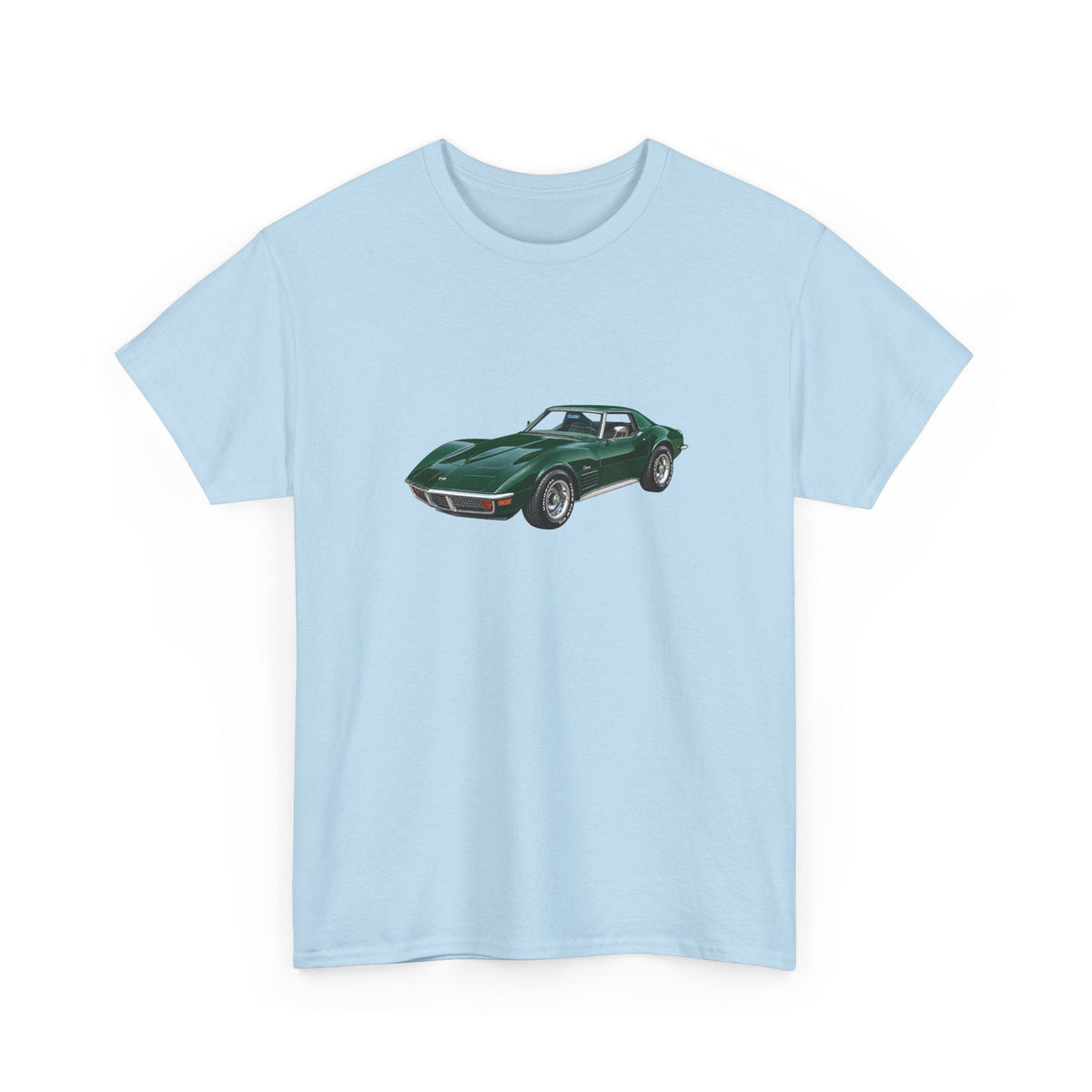 1972 Chevy Corvette Stingray Elkhart Green T-shirt - Cars, Trucks & Cycles - Harvey Ltd