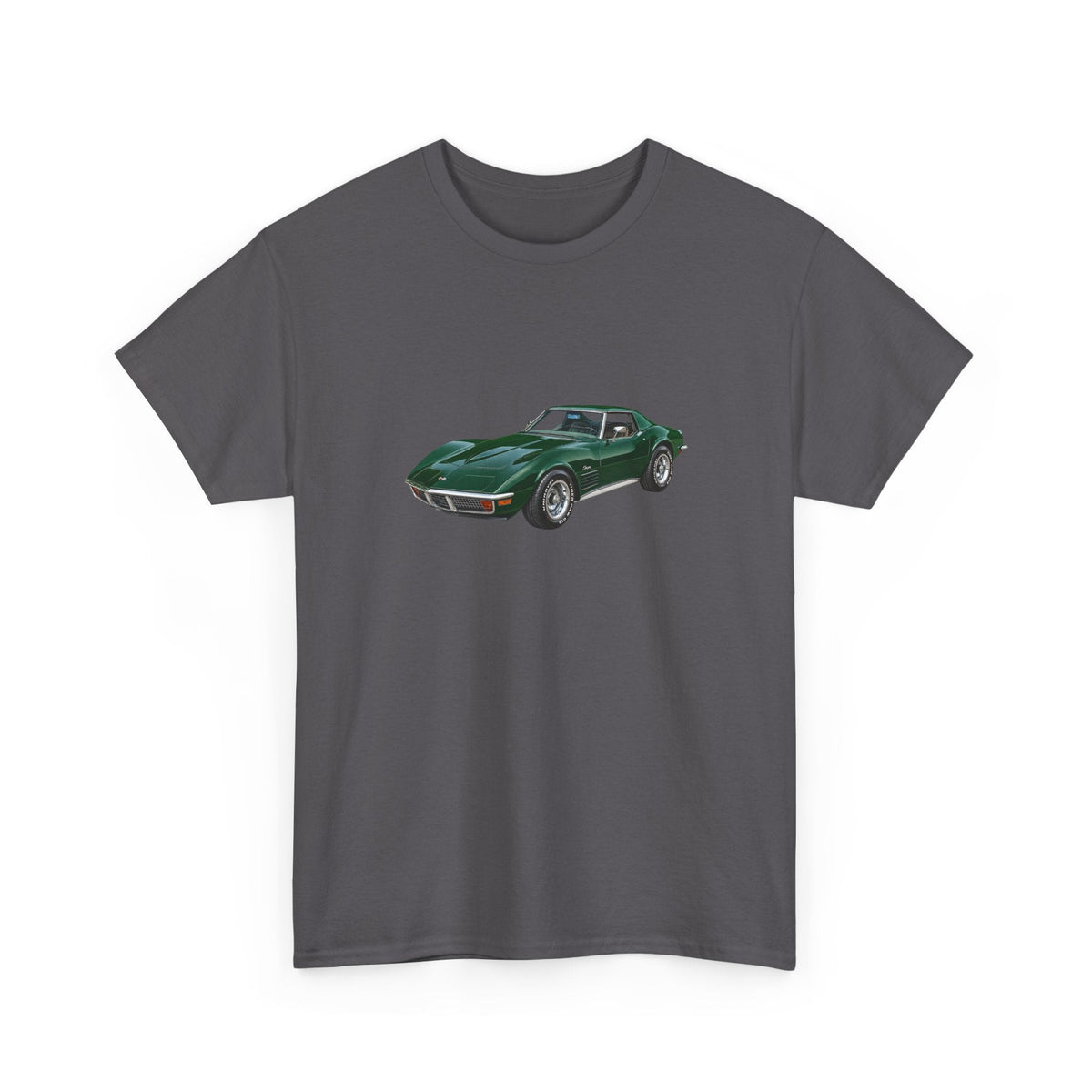 1972 Chevy Corvette Stingray Elkhart Green T-shirt - Cars, Trucks & Cycles - Harvey Ltd