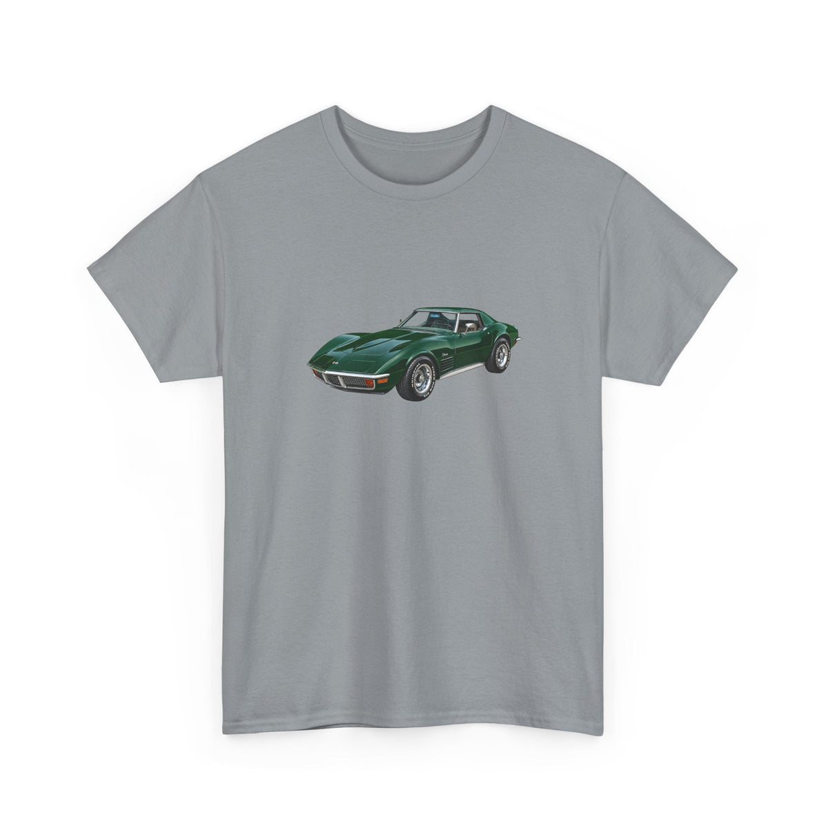 1972 Chevy Corvette Stingray Elkhart Green T-shirt - Cars, Trucks & Cycles - Harvey Ltd