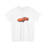 1972 Chevy Corvette Stingray Ontario Orange T-shirt - Cars, Trucks & Cycles - Harvey Ltd