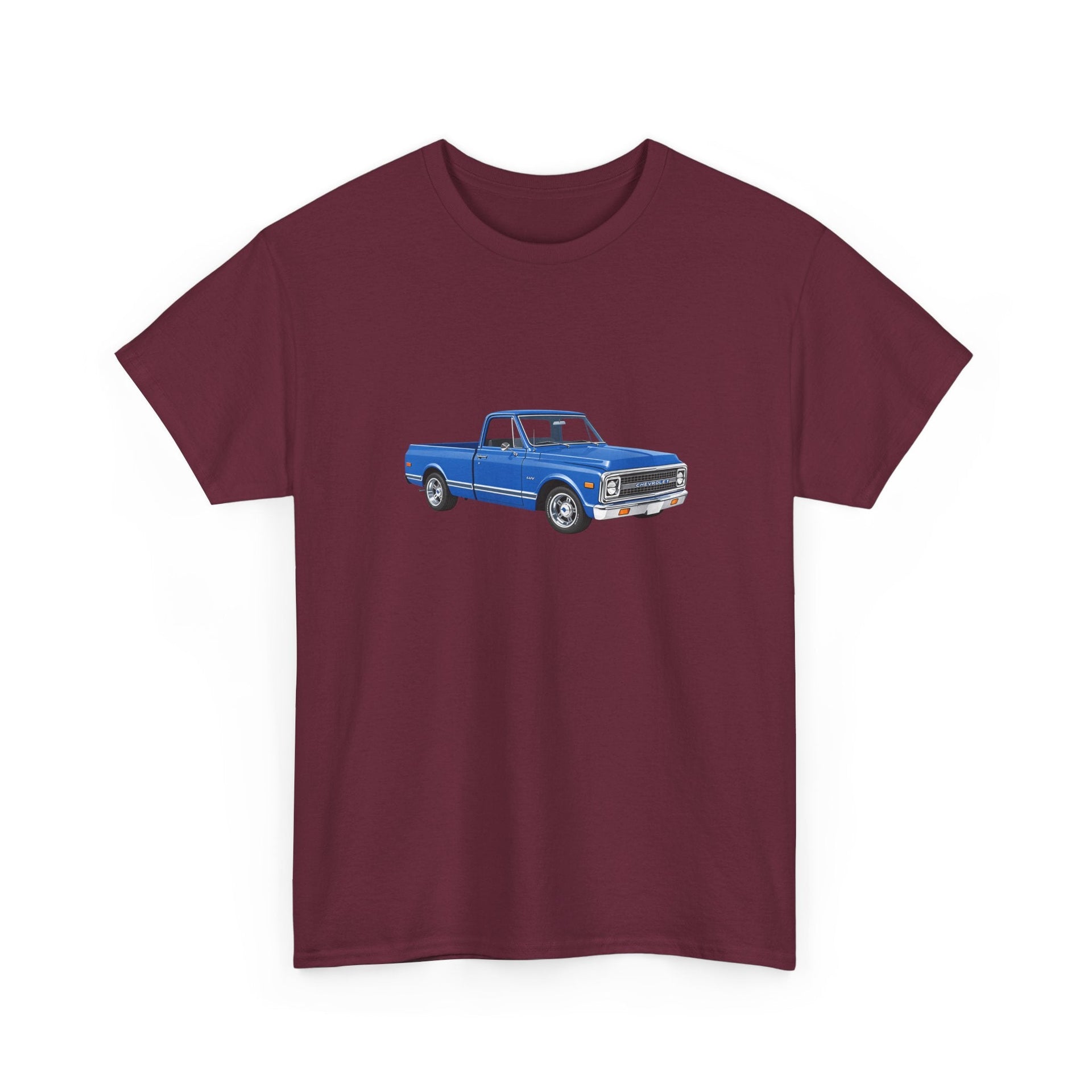 1972 Chevy LUV Pickup (Clematis Blue) T-shirt - Cars, Trucks & Cycles - Harvey Ltd