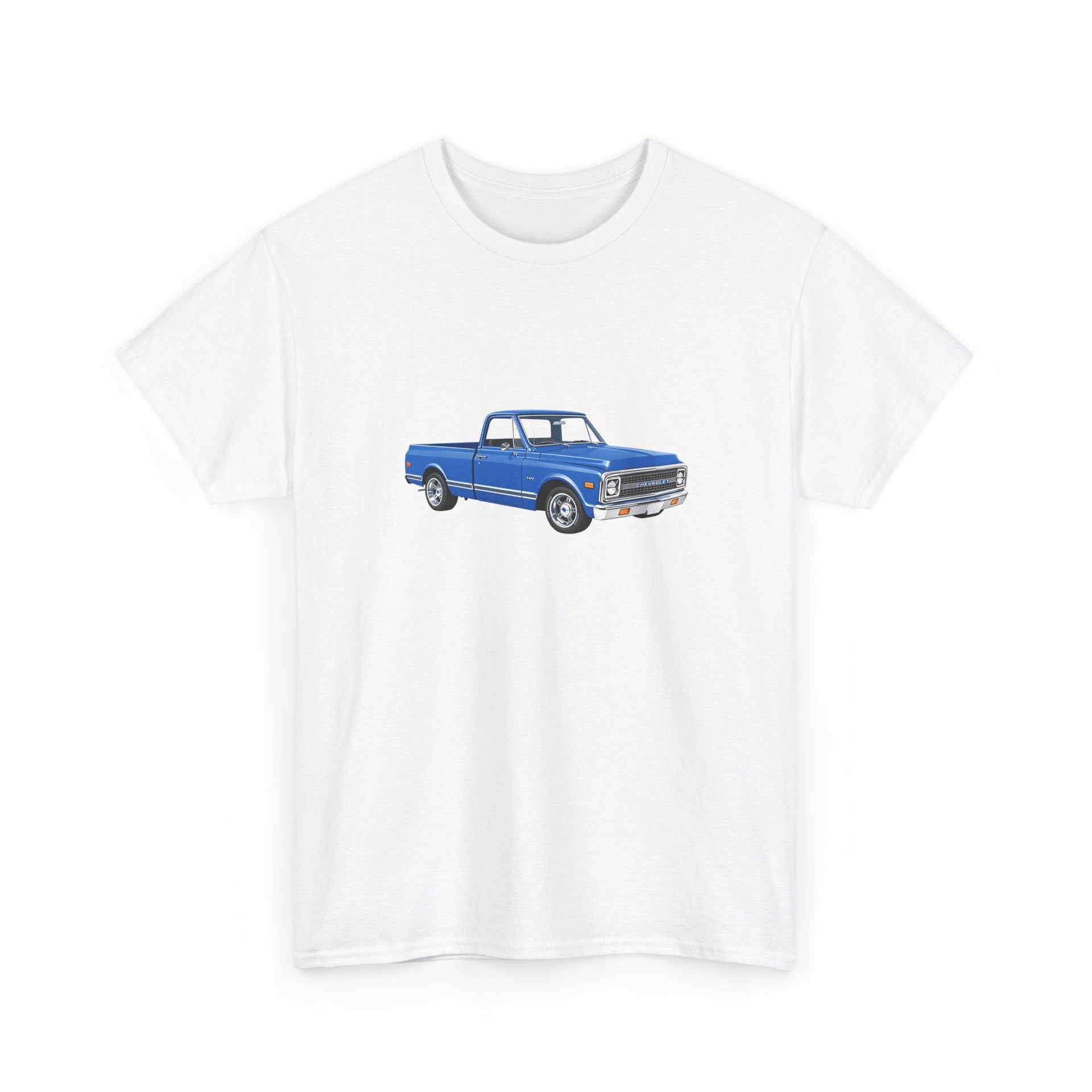 1972 Chevy LUV Pickup (Clematis Blue) T-shirt - Cars, Trucks & Cycles - Harvey Ltd