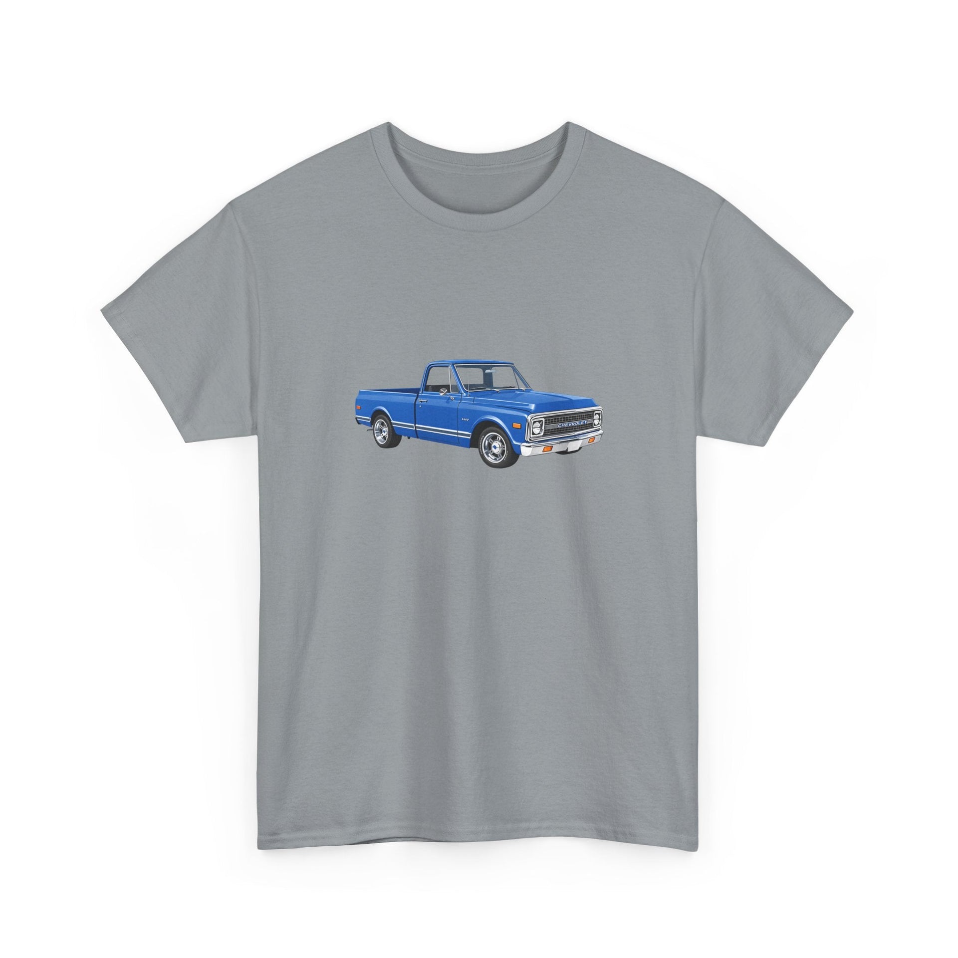 1972 Chevy LUV Pickup (Clematis Blue) T-shirt - Cars, Trucks & Cycles - Harvey Ltd