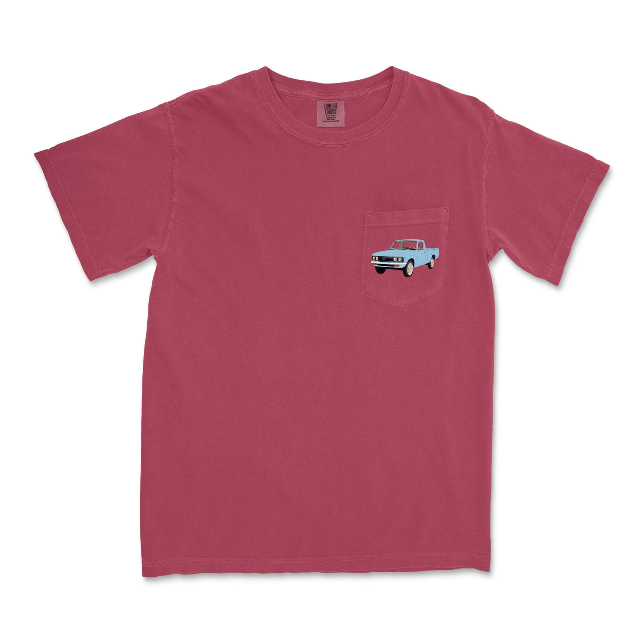 1972 Chevy LUV Pickup Garment-Dyed Pocket T-shirt - Cars, Trucks & Cycles - Harvey Ltd