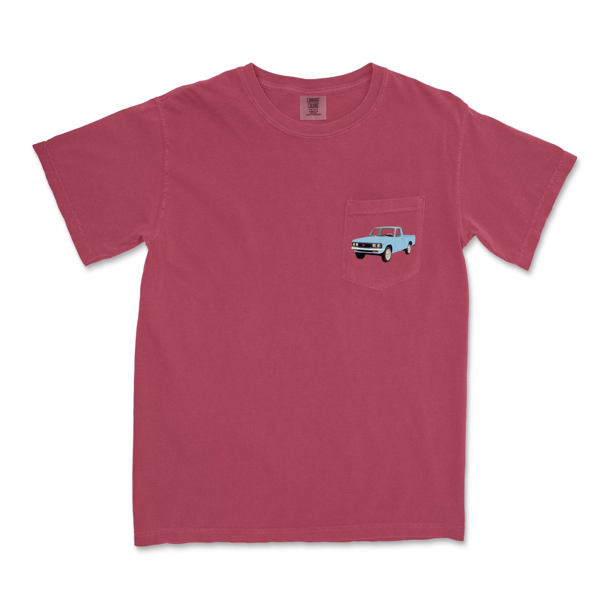 1972 Chevy LUV Pickup Garment-Dyed Pocket T-shirt - Cars, Trucks & Cycles - Harvey Ltd