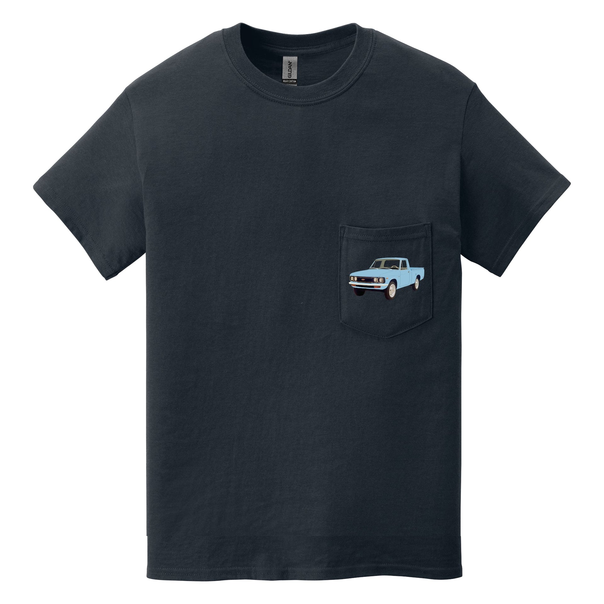 1972 Chevy LUV Pickup Pocket T-shirt - Cars, Trucks & Cycles - Harvey Ltd