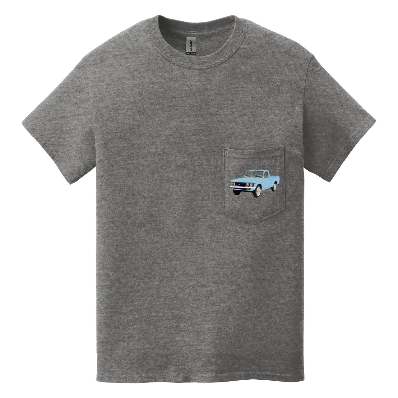 1972 Chevy LUV Pickup Pocket T-shirt - Cars, Trucks & Cycles - Harvey Ltd