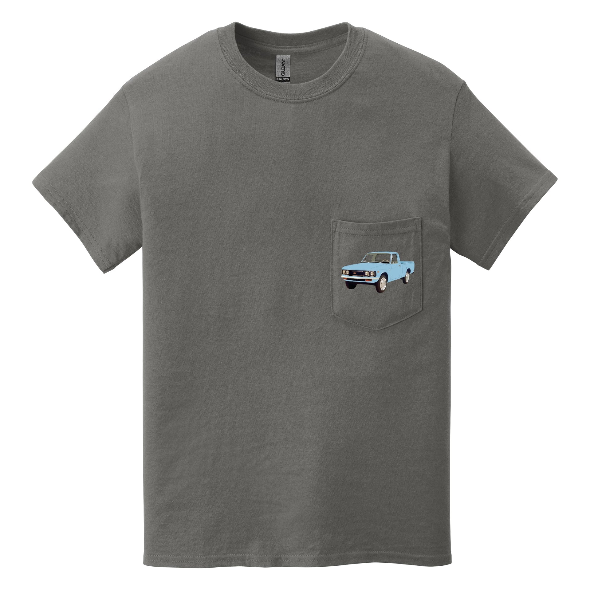 1972 Chevy LUV Pickup Pocket T-shirt - Cars, Trucks & Cycles - Harvey Ltd