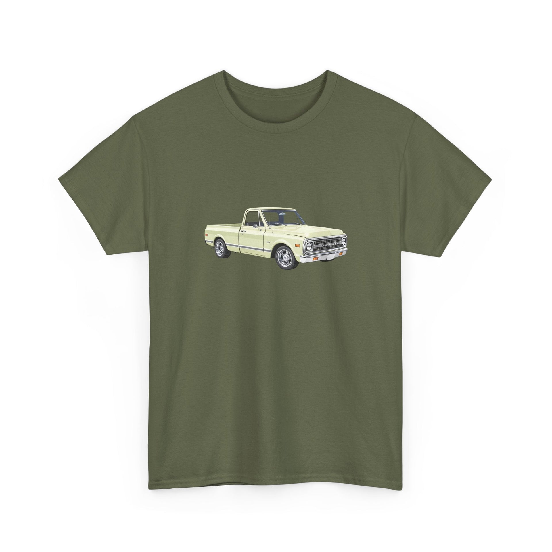 1972 Chevy LUV Pickup (Weldonia White) T-shirt - Cars, Trucks & Cycles - Harvey Ltd