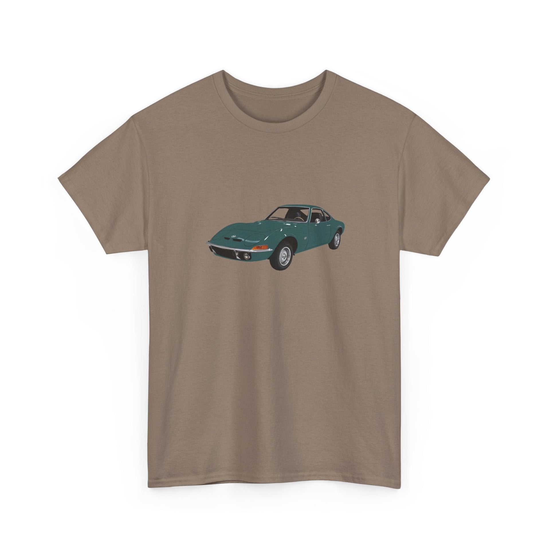 1972 Opel GT Sports Coupe T-shirt - Cars, Trucks & Cycles - Harvey Ltd