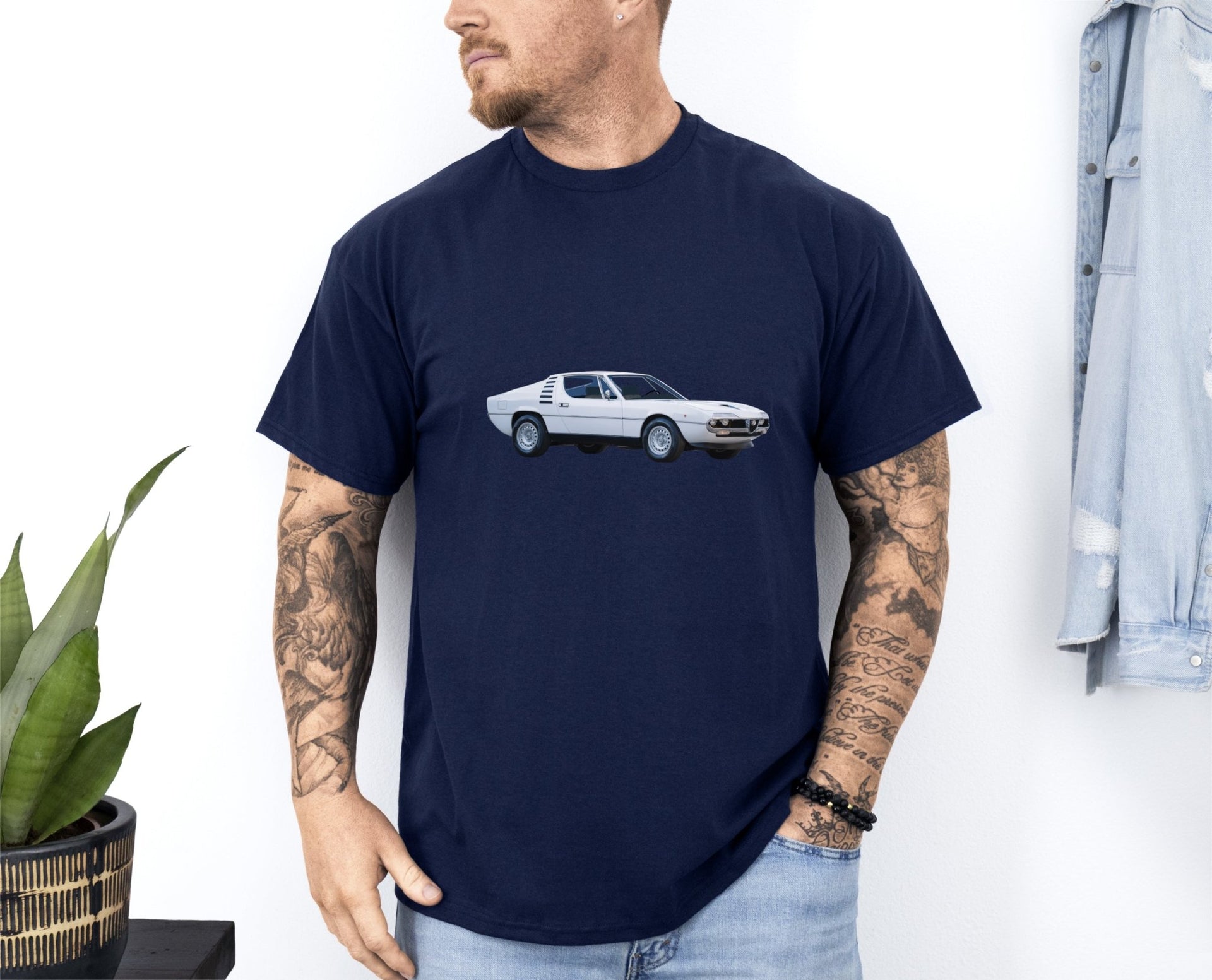 1973 Alfa Romeo Montreal Touring Car T-shirt - Cars, Trucks & Cycles - Harvey Ltd
