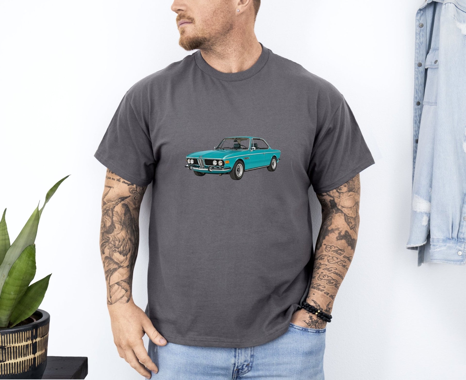 1973 BMW 3.0 CSi Coupe T-shirt - Cars, Trucks & Cycles - Harvey Ltd