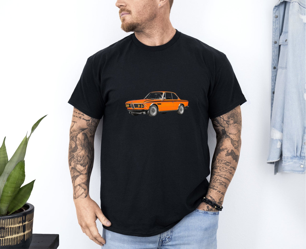1973 BMW 3.0 CSL Coupe T-shirt - Cars, Trucks & Cycles - Harvey Ltd
