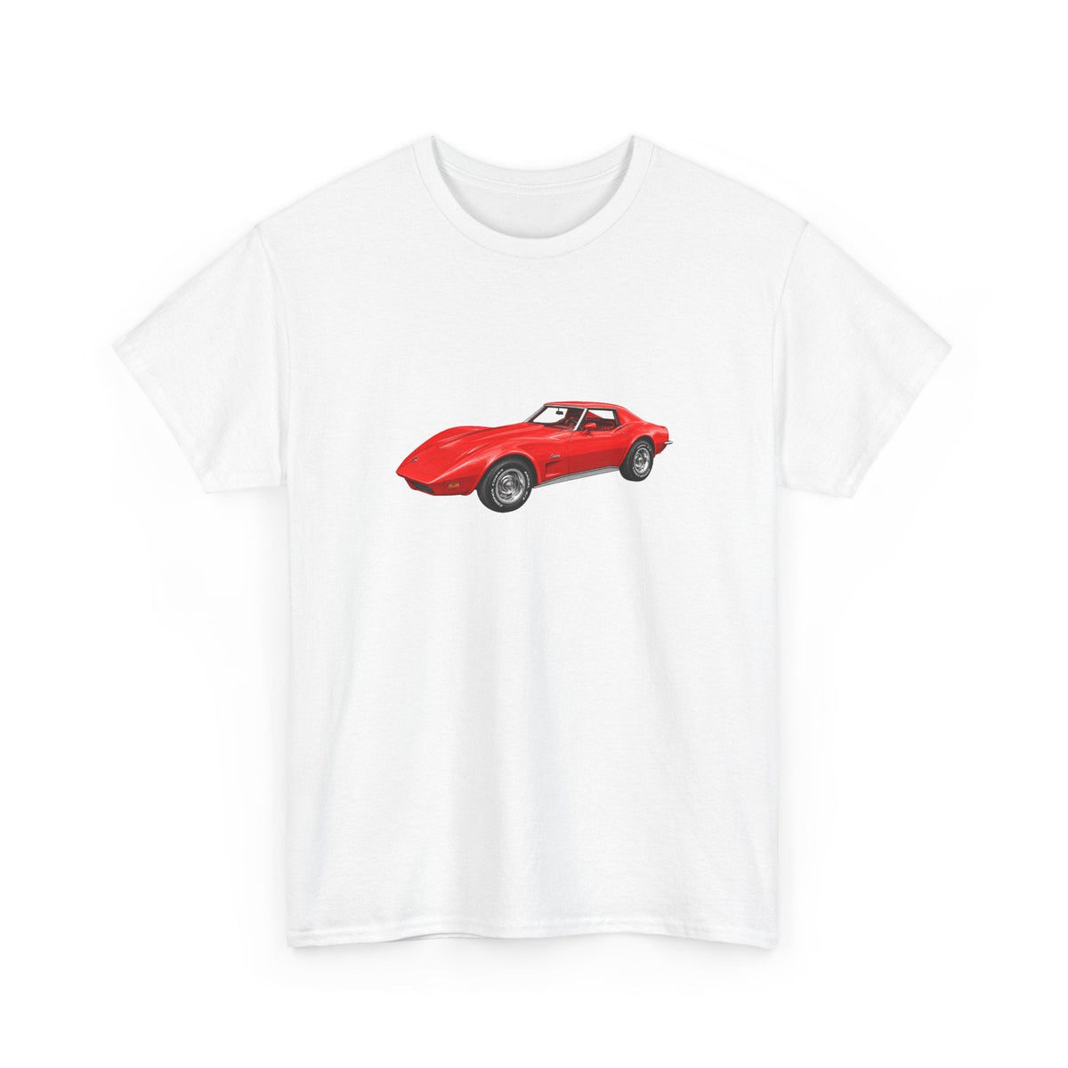 1973 Chevy Corvette Stingray Mille Miglia Red T-shirt - Cars, Trucks & Cycles - Harvey Ltd