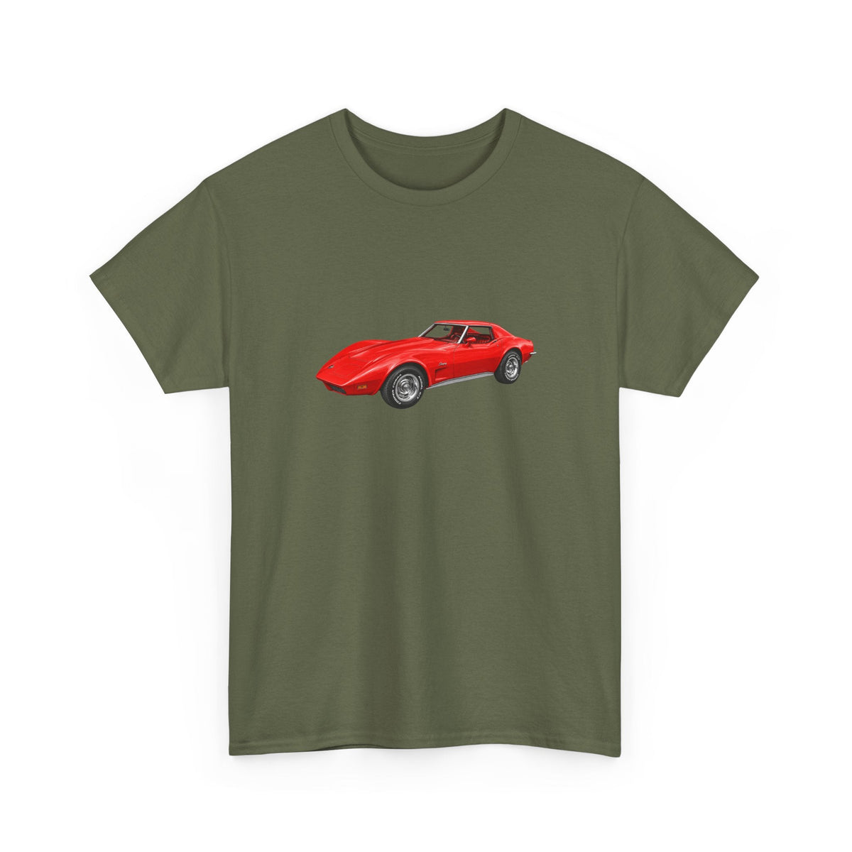 1973 Chevy Corvette Stingray Mille Miglia Red T-shirt - Cars, Trucks & Cycles - Harvey Ltd