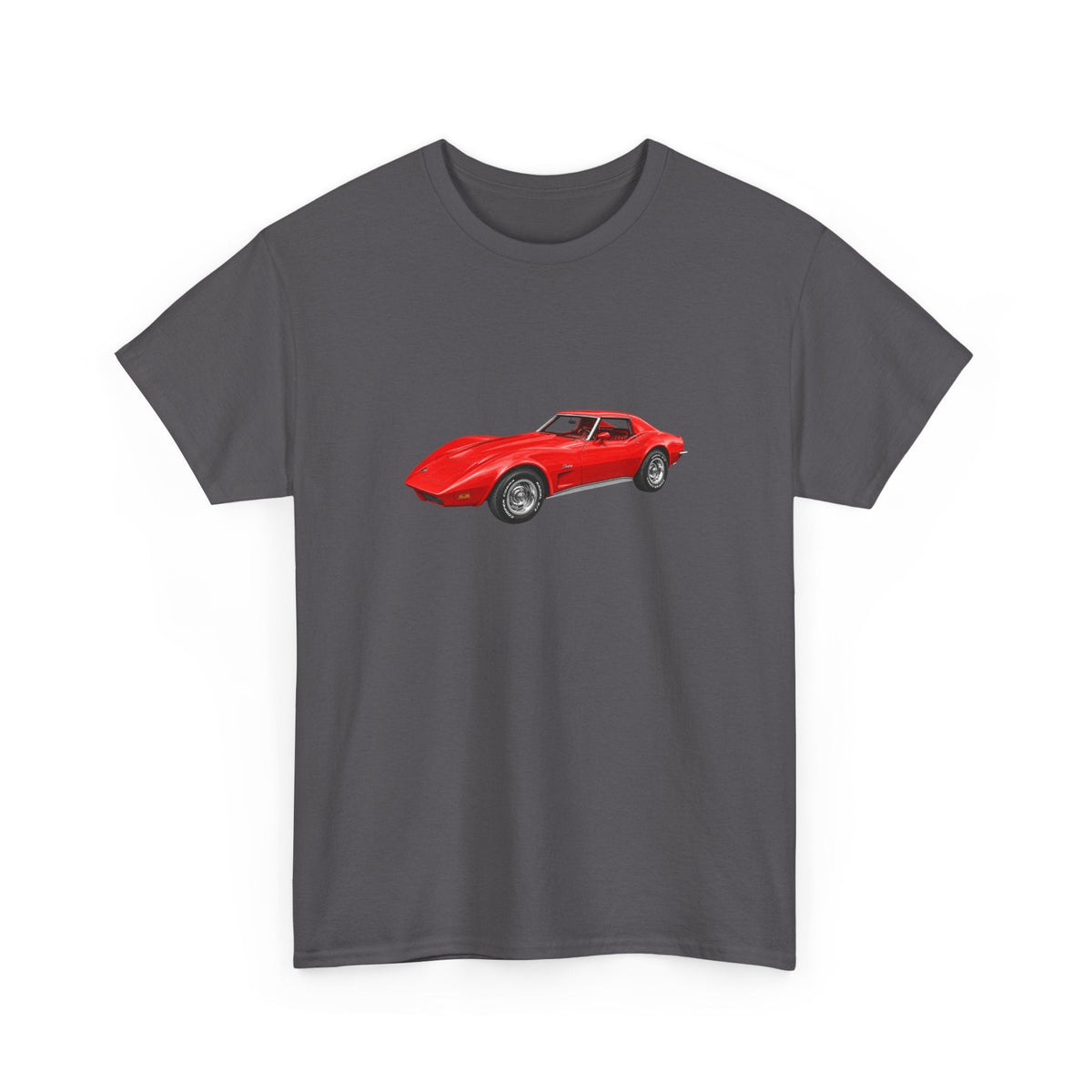 1973 Chevy Corvette Stingray Mille Miglia Red T-shirt - Cars, Trucks & Cycles - Harvey Ltd