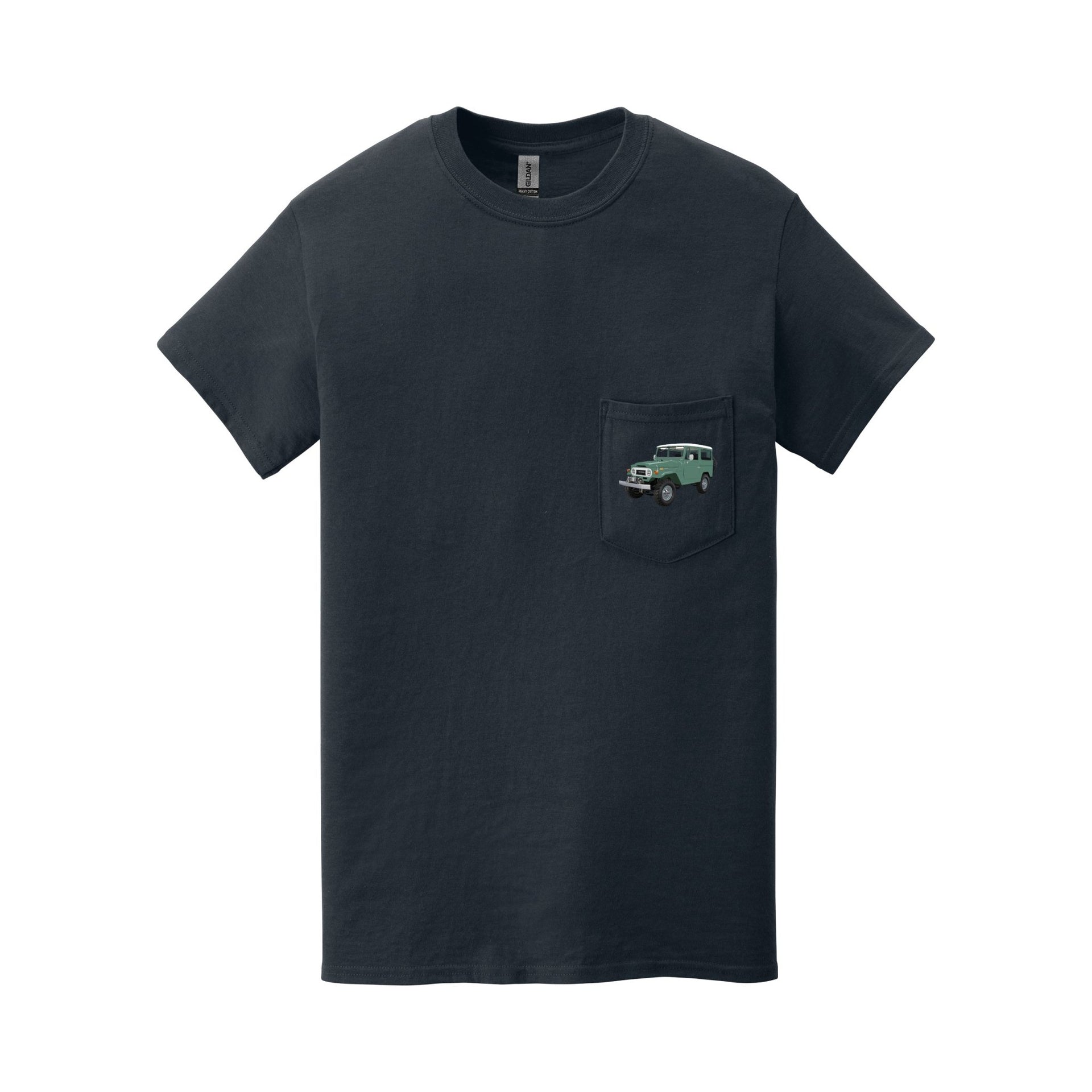 1973 Toyota Land Cruiser FJ40 Pocket T-shirt - Cars, Trucks & Cycles - Harvey Ltd