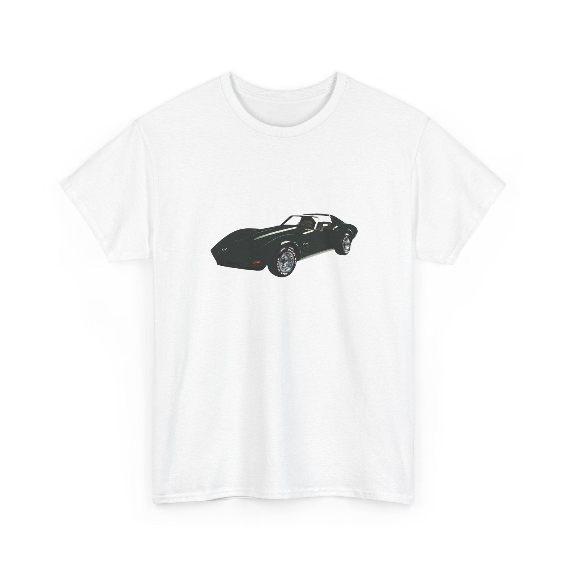 1974 Chevy Corvette Dark Green T-shirt - Cars, Trucks & Cycles - Harvey Ltd