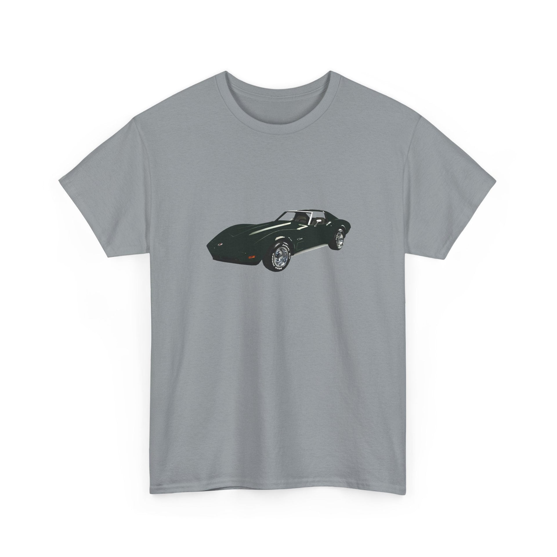 1974 Chevy Corvette Dark Green T-shirt - Cars, Trucks & Cycles - Harvey Ltd