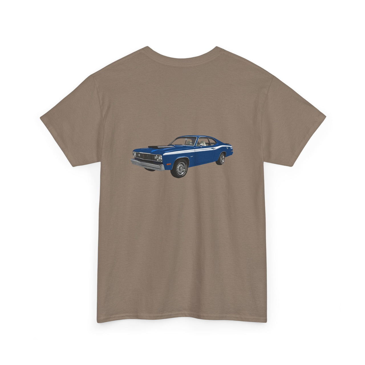 1974 Plymouth Duster 2 - sided Print T-shirt - Cars, Trucks & Cycles - Harvey Ltd