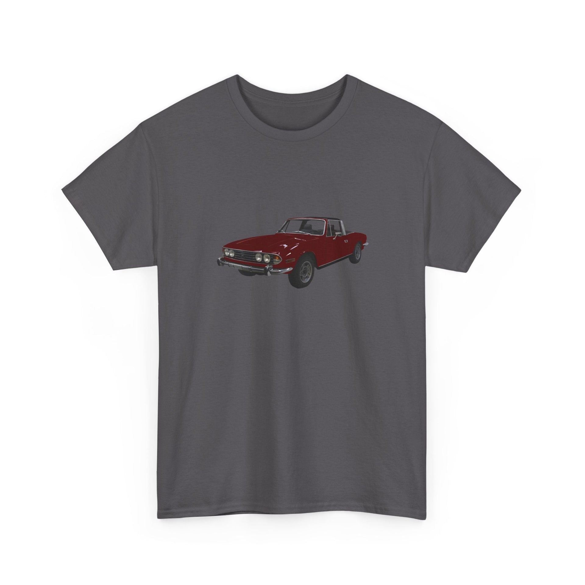 1975 Triumph Stag Touring Convertible T-shirt - Cars, Trucks & Cycles - Harvey Ltd