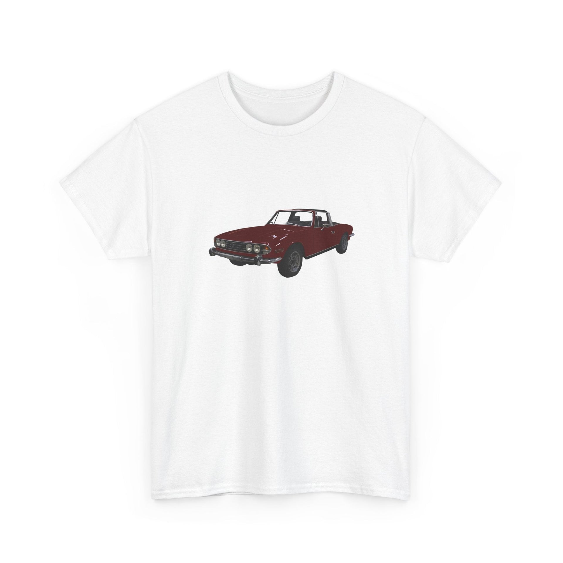 1975 Triumph Stag Touring Convertible T-shirt - Cars, Trucks & Cycles - Harvey Ltd
