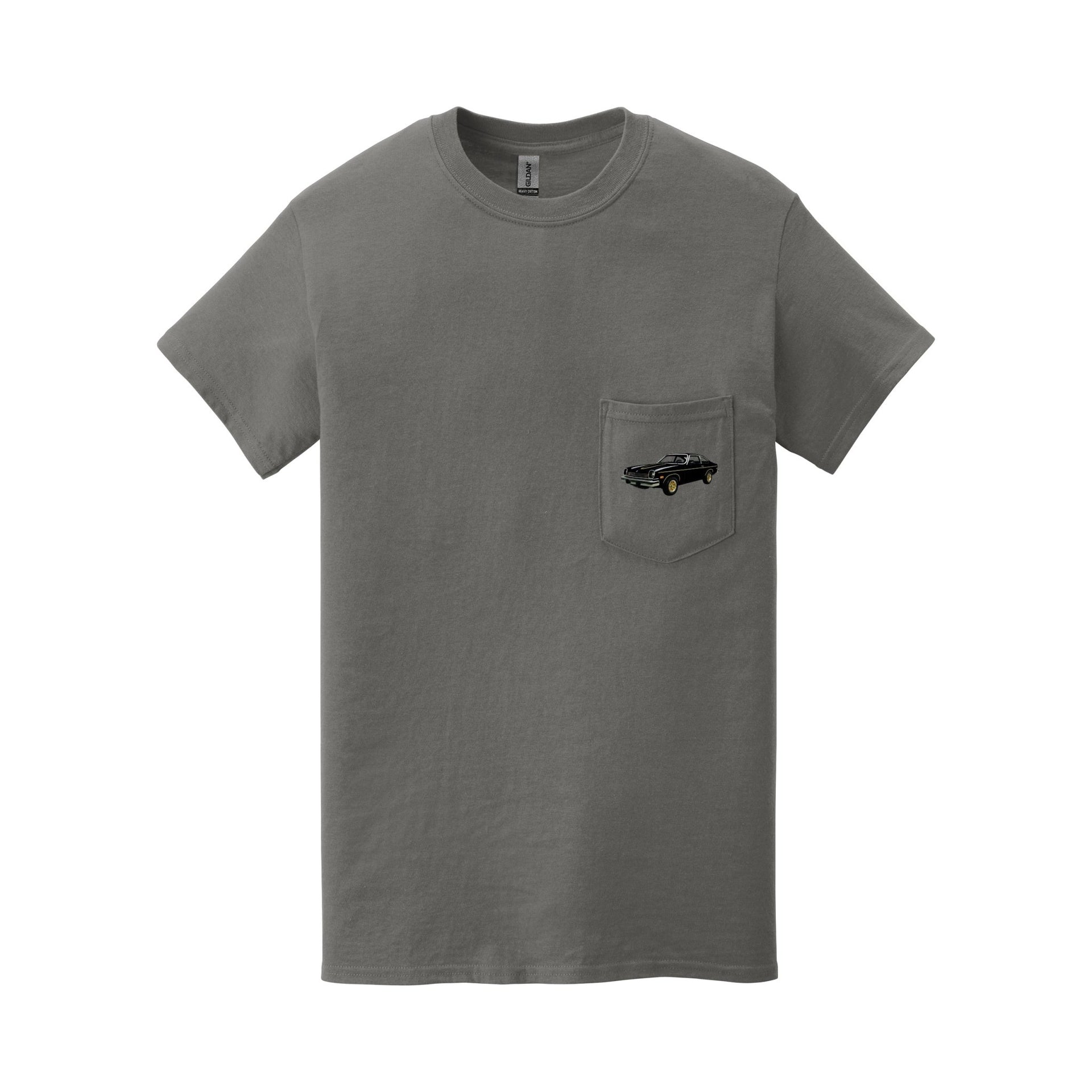 1976 Chevy Vega Cosworth Pocket T-shirt - Cars, Trucks & Cycles - Harvey Ltd
