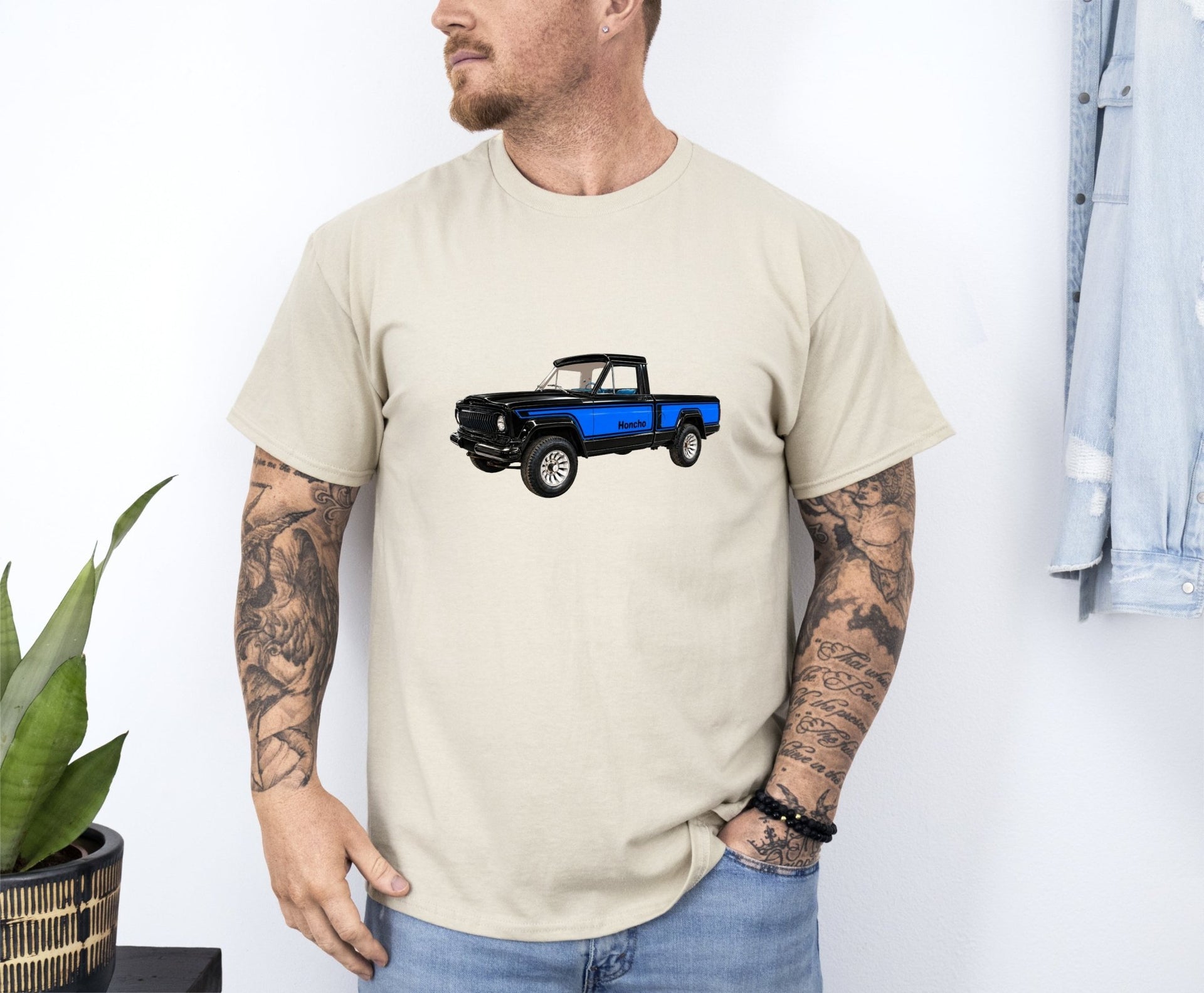 1976 Jeep J10 Honcho Pickup T-shirt - Cars, Trucks & Cycles - Harvey Ltd