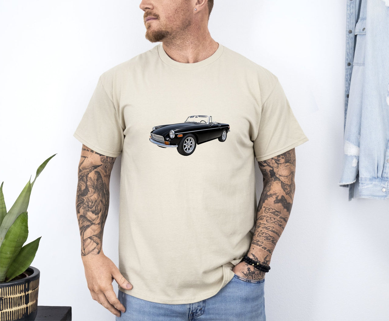 1977 MG MGB Roadster T-shirt - Cars, Trucks & Cycles - Harvey Ltd