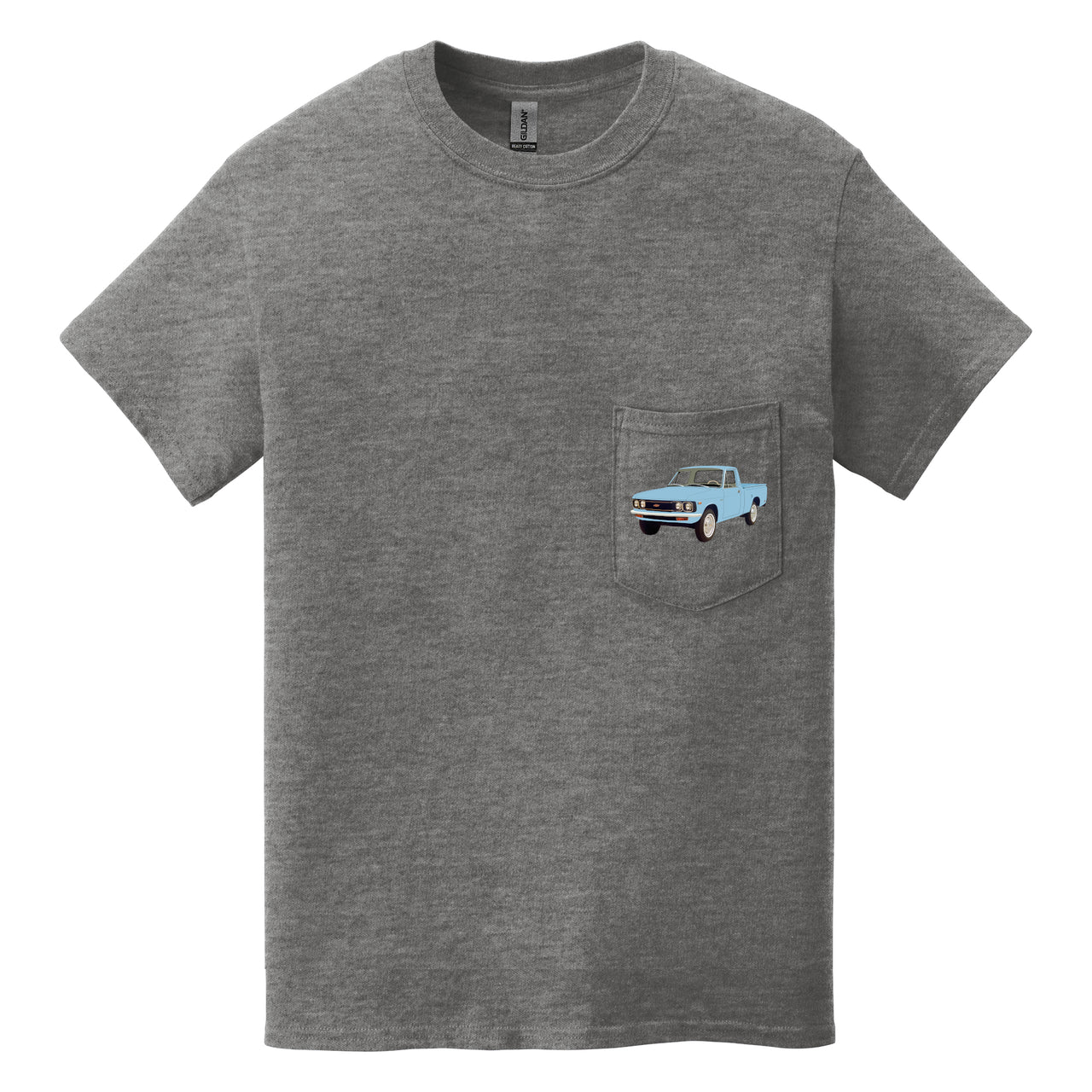 1972 Chevy LUV Pickup Pocket T-shirt