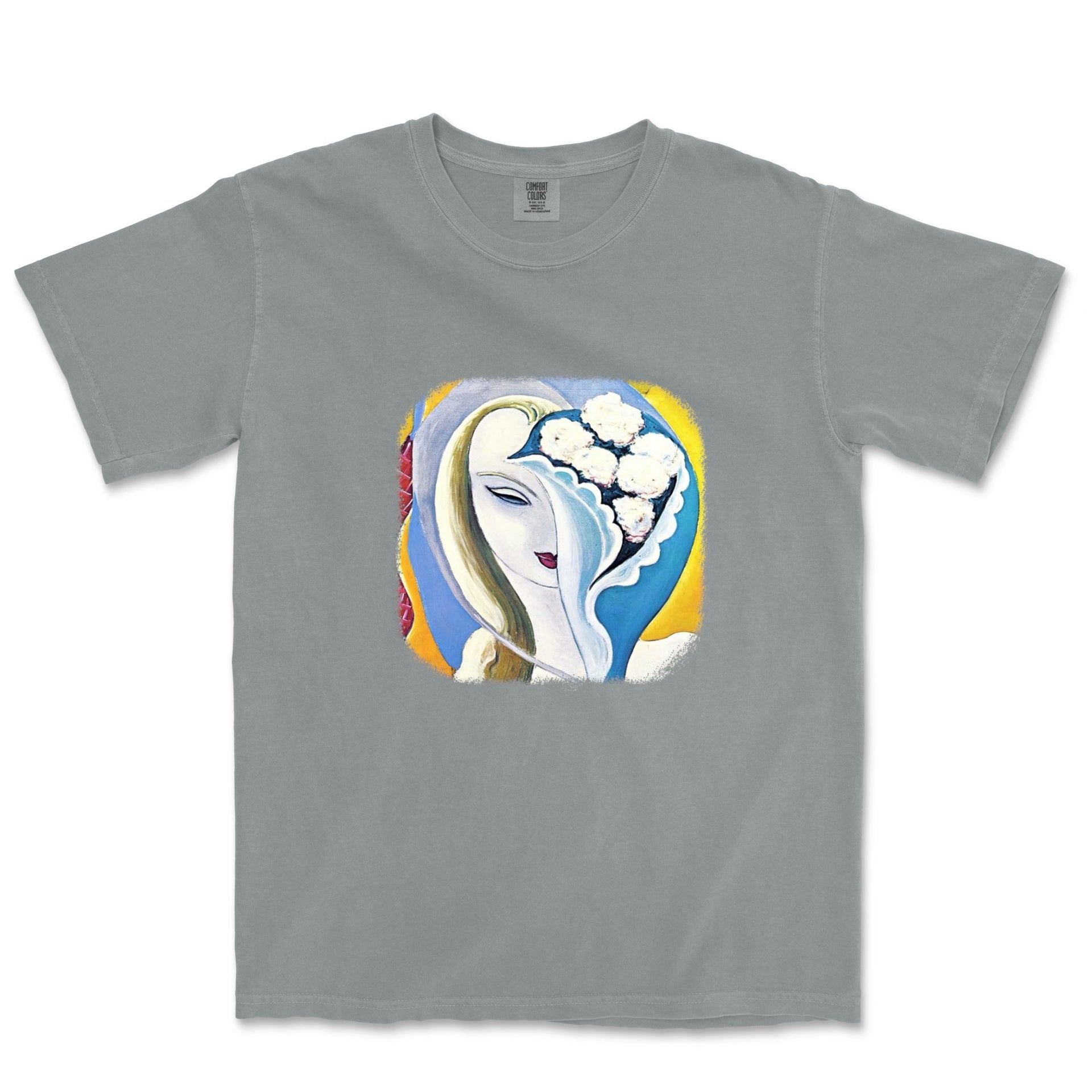 Album Cover Art for Layla Garment-Dyed T-shirt - Comics, Movies & Music - Harvey Ltd