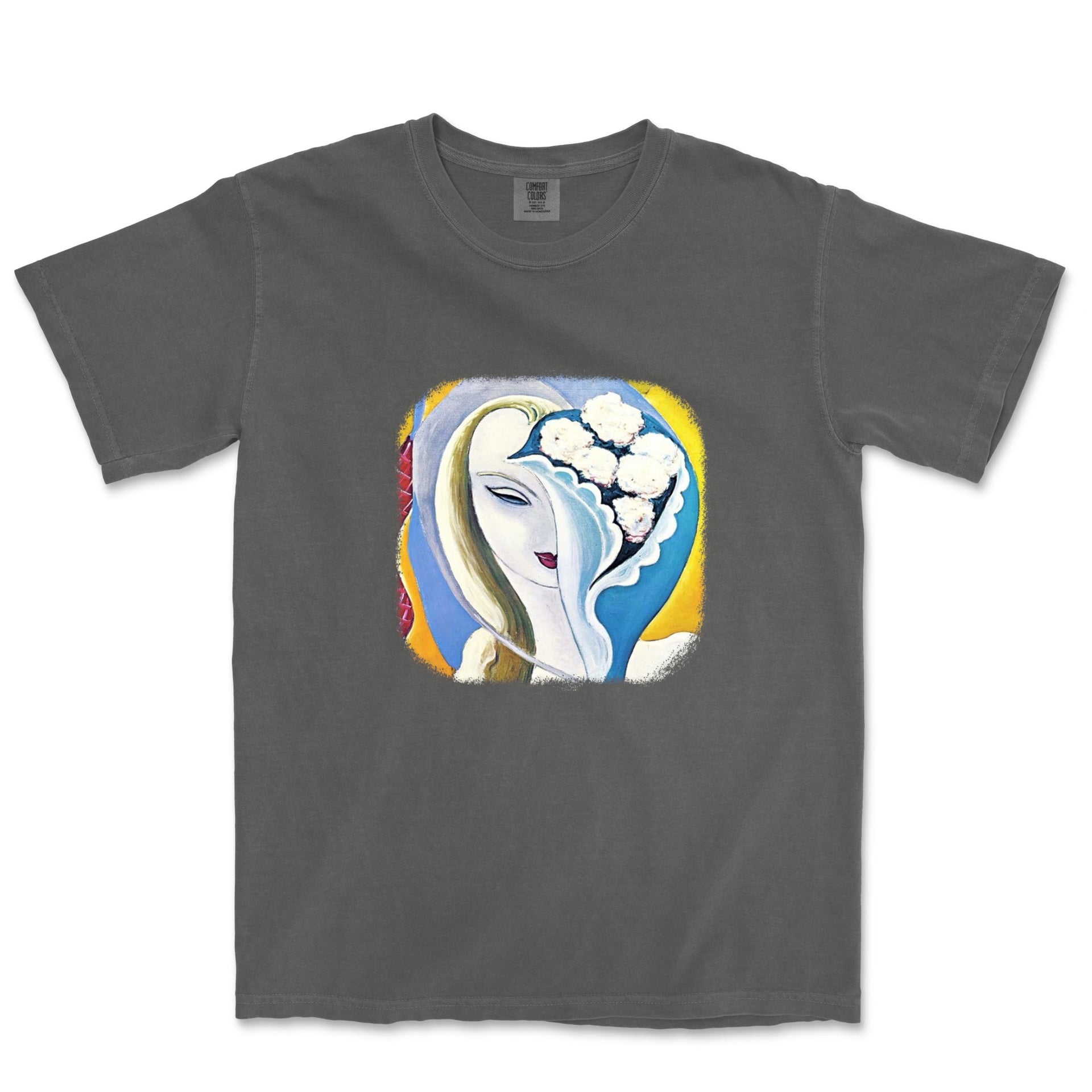 Album Cover Art for Layla Garment-Dyed T-shirt - Comics, Movies & Music - Harvey Ltd