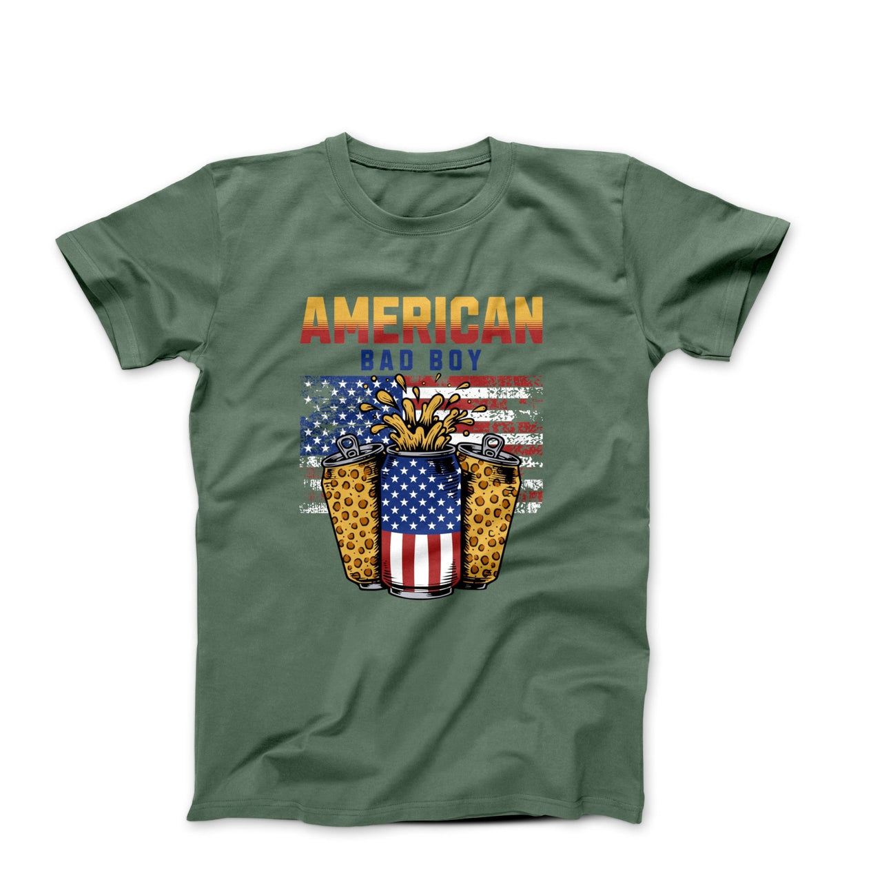 American Bad Boy Illustration T-shirt - Americana & Patriotic - Harvey Ltd