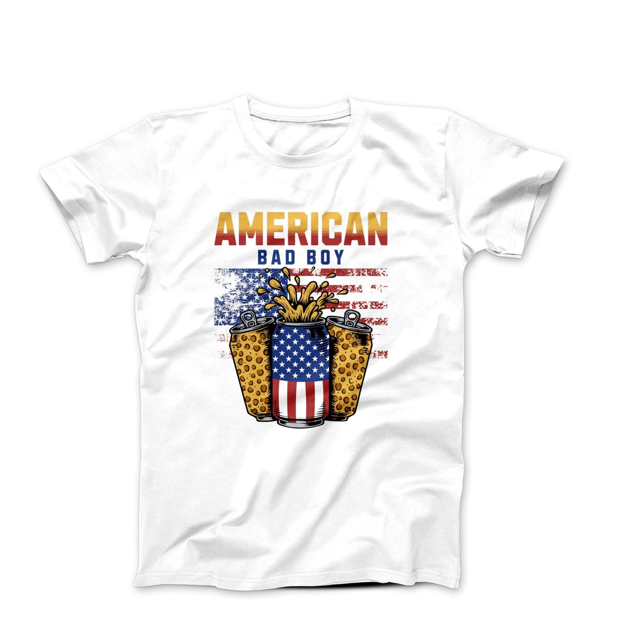 American Bad Boy Illustration T-shirt - Americana & Patriotic - Harvey Ltd