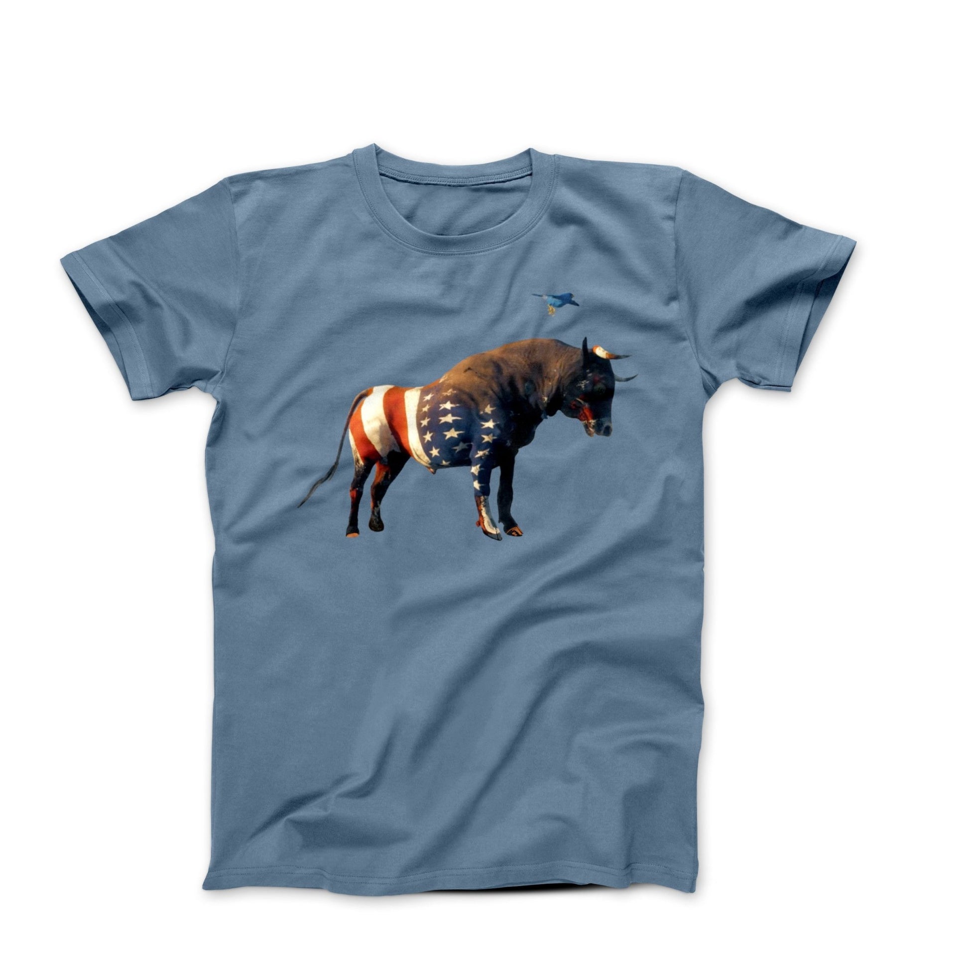 American Bull Market Digital Illustration T-shirt - Street, Pop & Media Art - Harvey Ltd