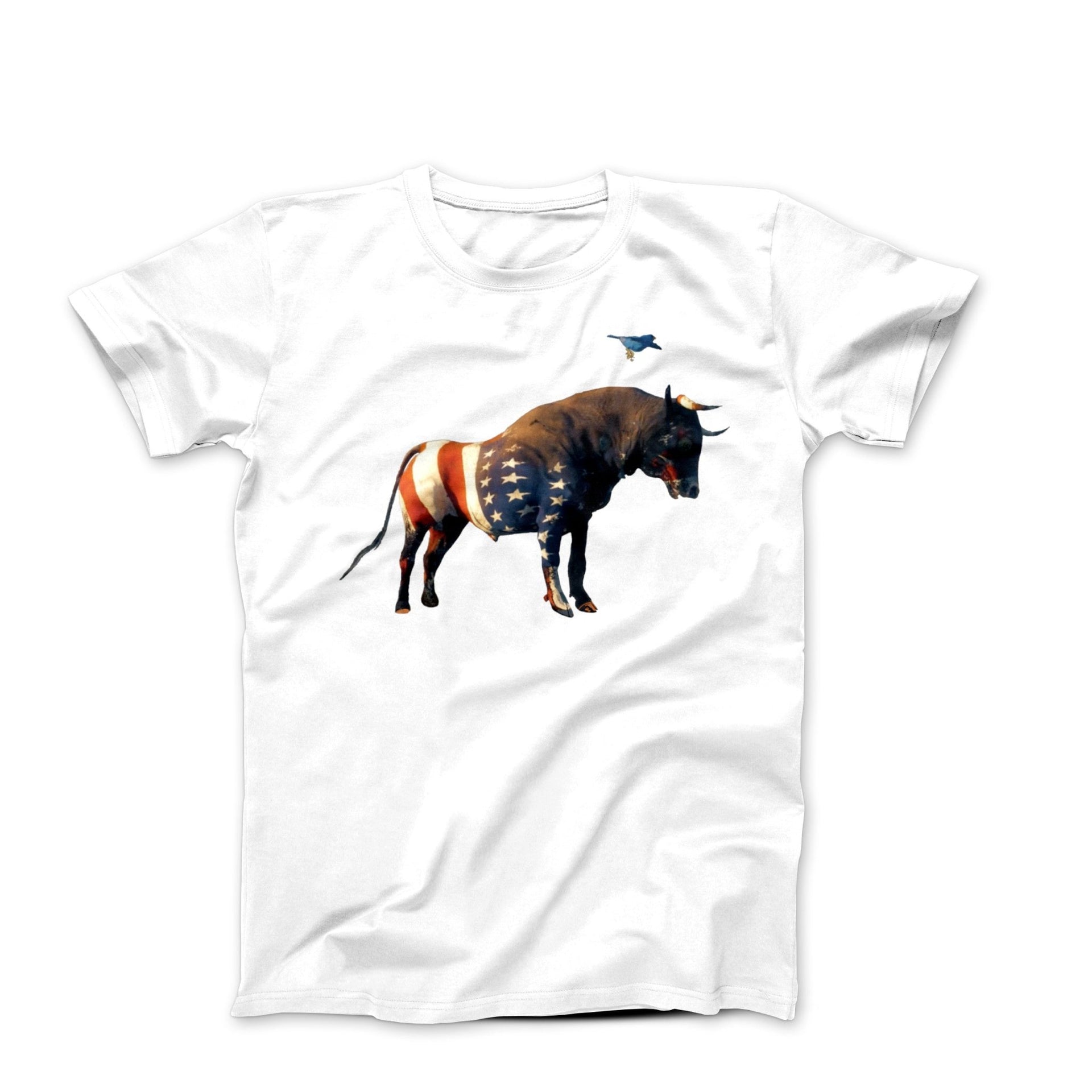 American Bull Market Digital Illustration T-shirt - Street, Pop & Media Art - Harvey Ltd