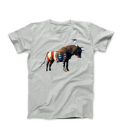 American Bull Market Digital Illustration T-shirt - Street, Pop & Media Art - Harvey Ltd