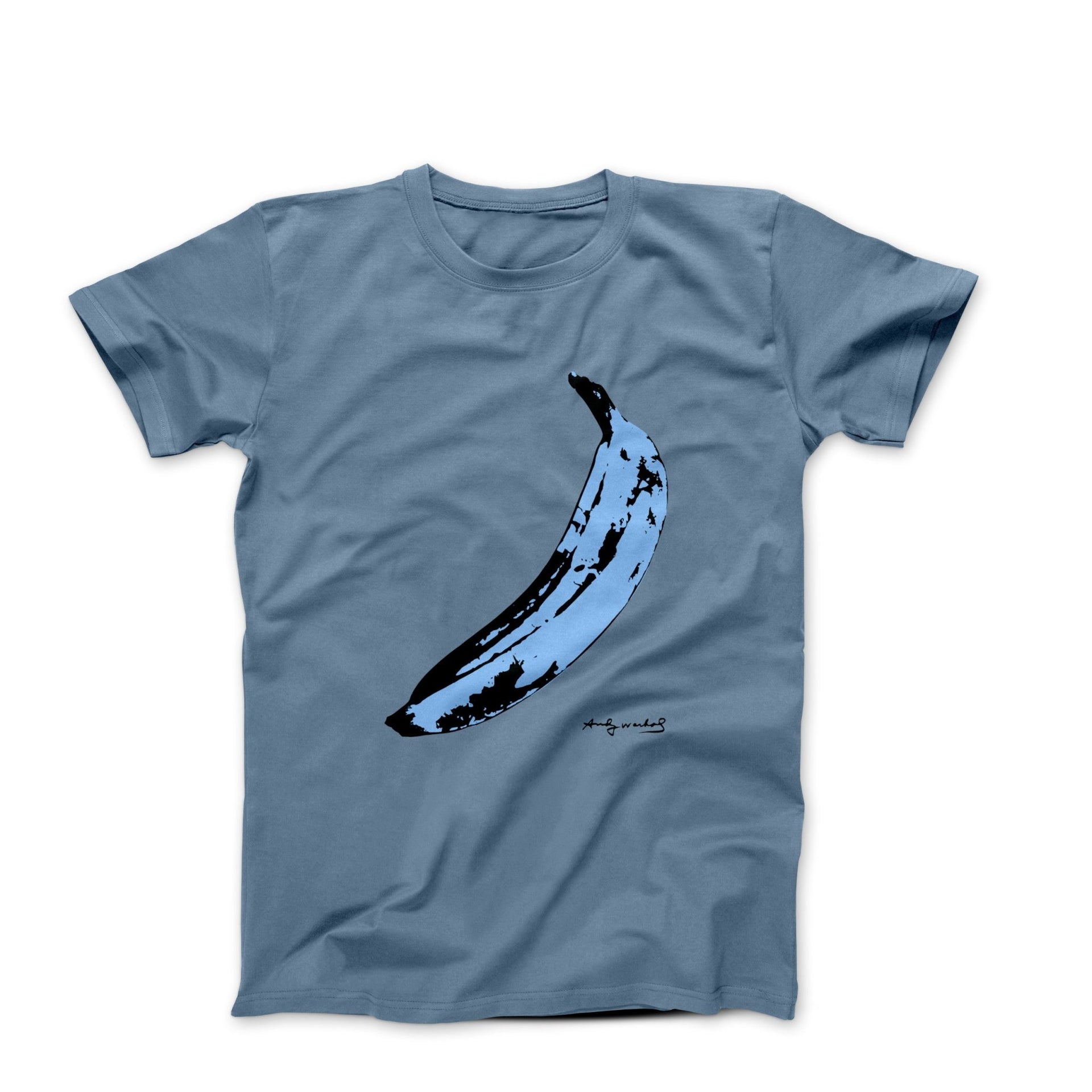 Andy Warhol Blue Banana (1967) Pop Art T - shirt - Clothing - Harvey Ltd