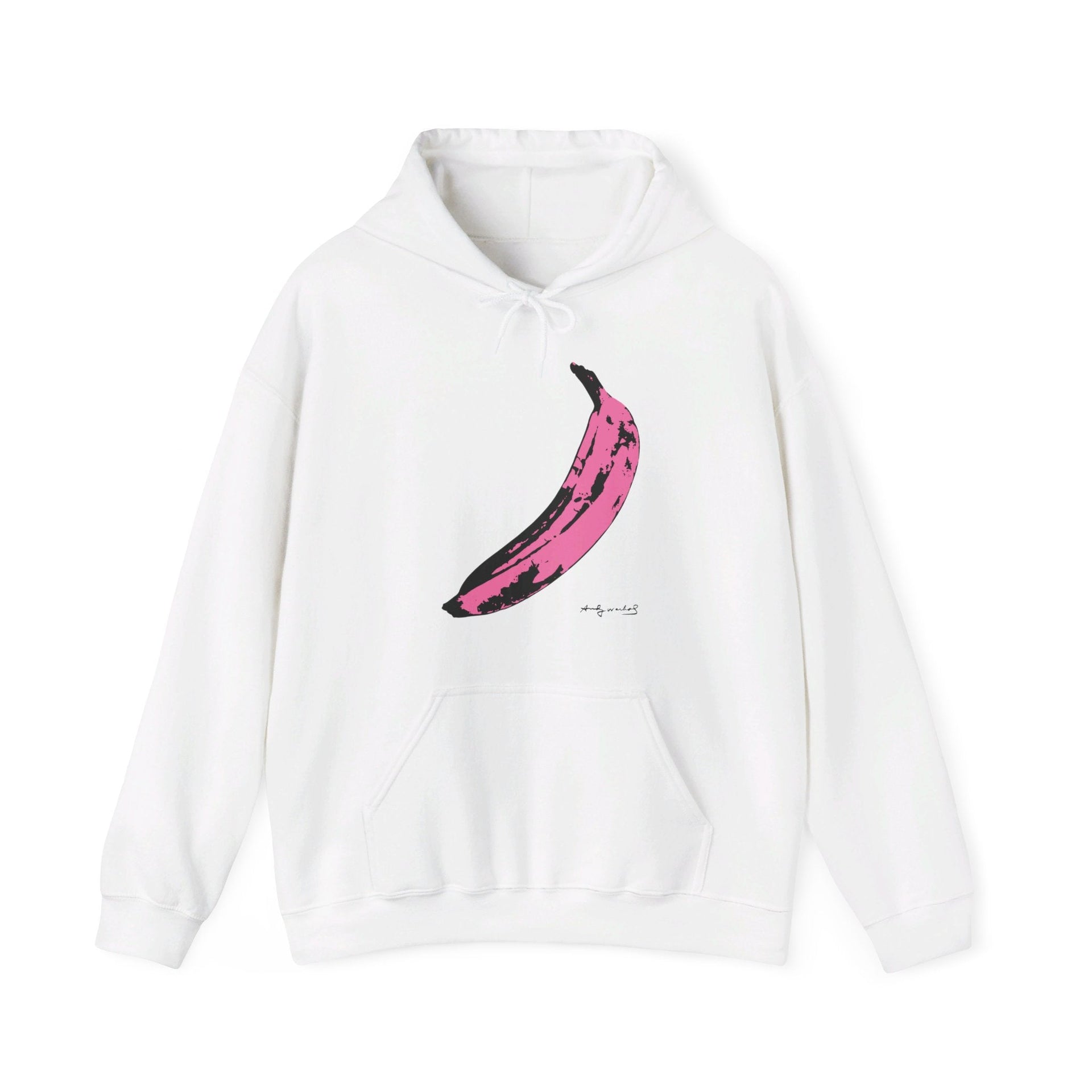 Andy Warhol Pink Banana (1967) Pop Art Hoodie - Clothing - Harvey Ltd