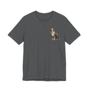 Australian Shepherd Front & Back Printed T-shirt - Pets & Animals - Harvey Ltd
