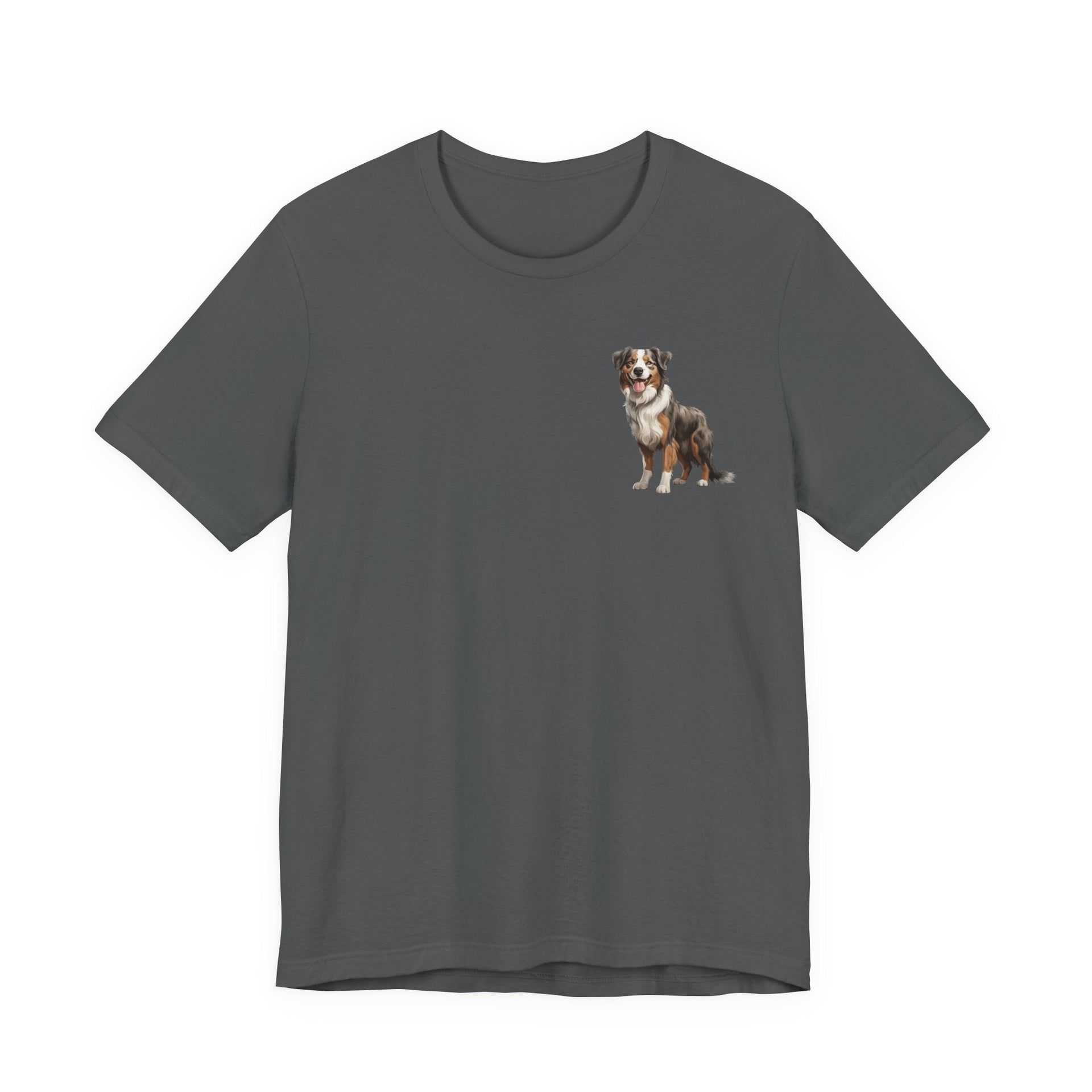 Australian Shepherd Front & Back Printed T-shirt - Pets & Animals - Harvey Ltd