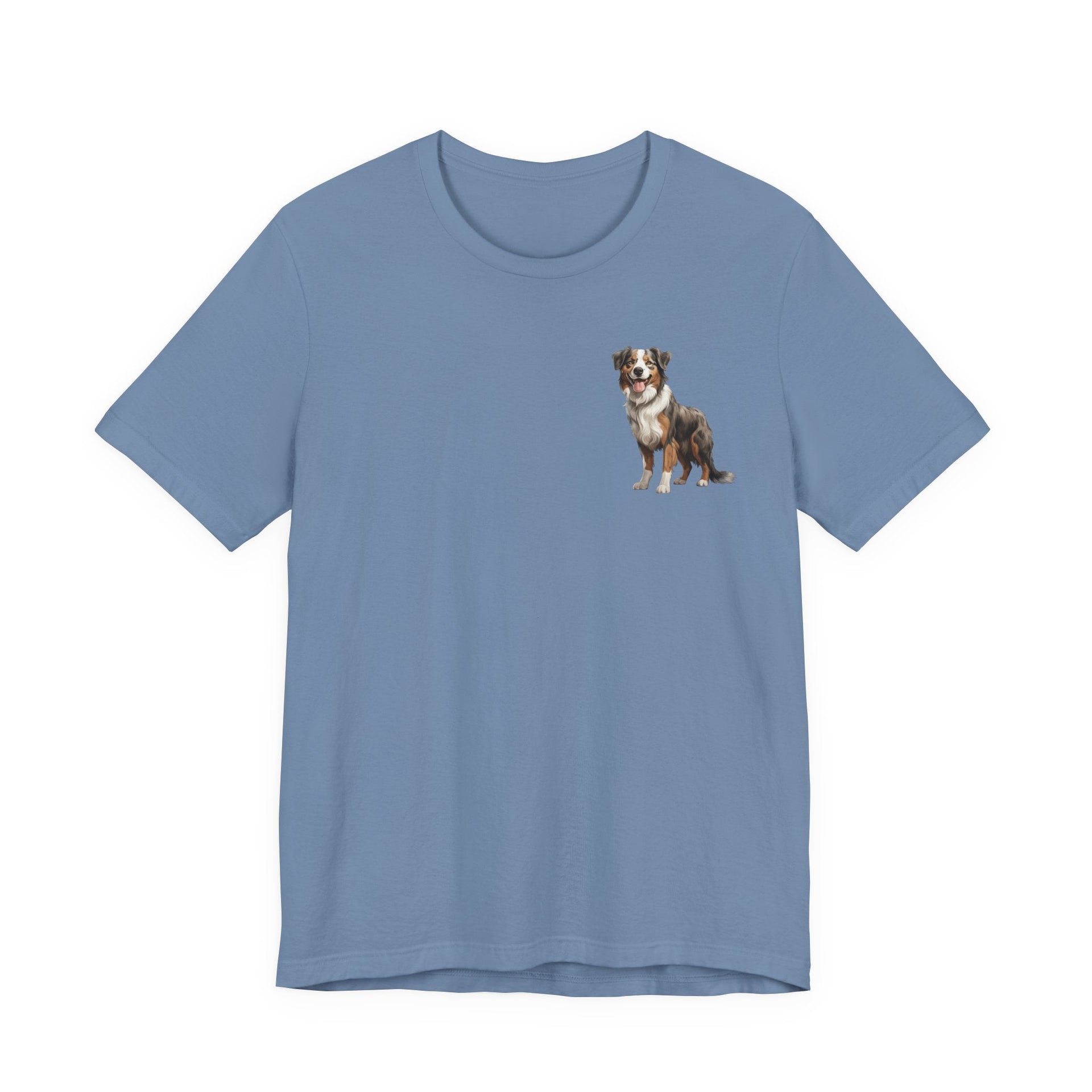 Australian Shepherd Front & Back Printed T-shirt - Pets & Animals - Harvey Ltd