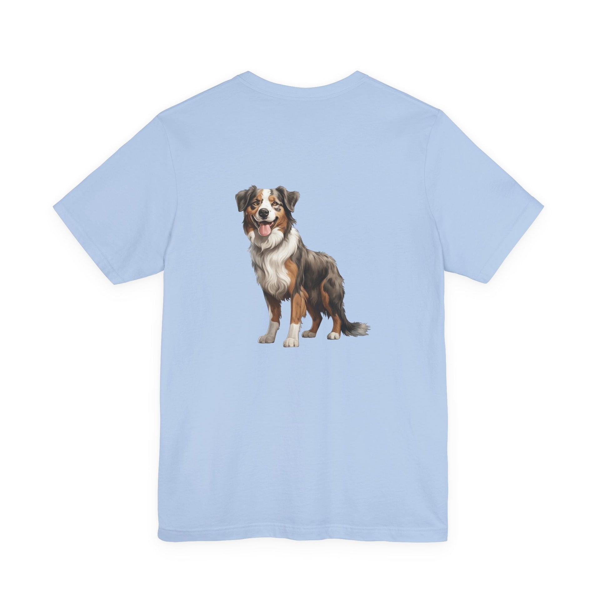 Australian Shepherd Front & Back Printed T-shirt - Pets & Animals - Harvey Ltd